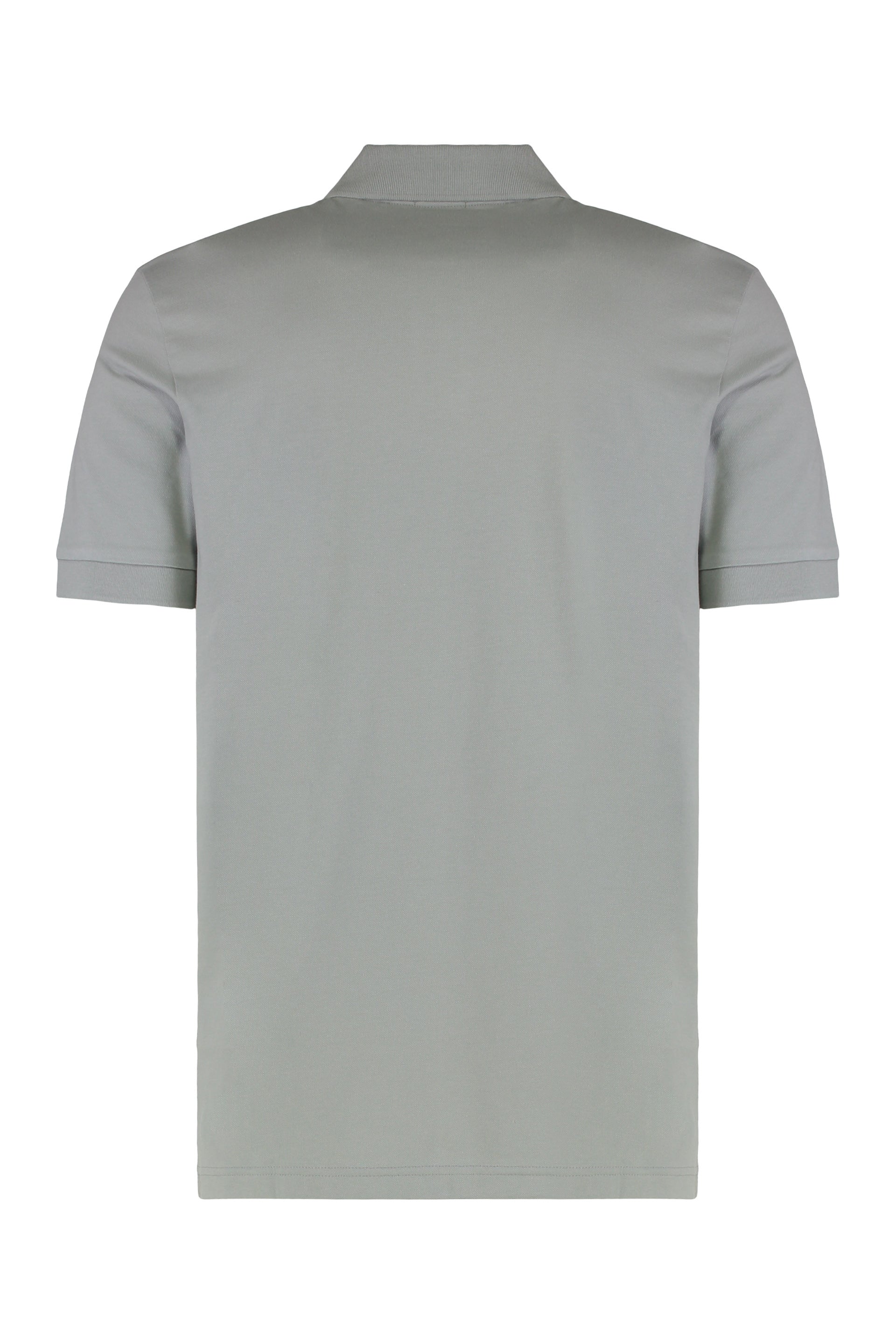 Slim fit polo in elastic cotton