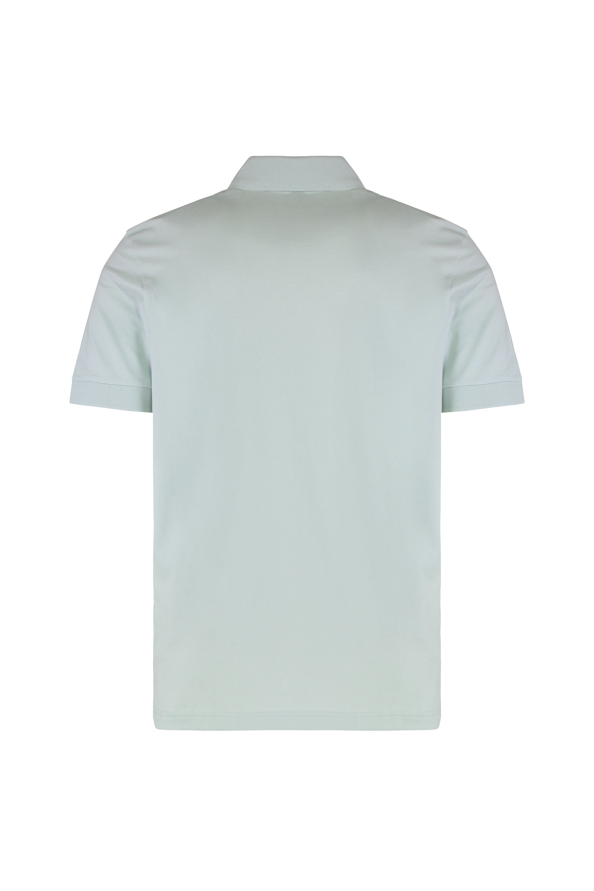 Slim fit polo in elastic cotton