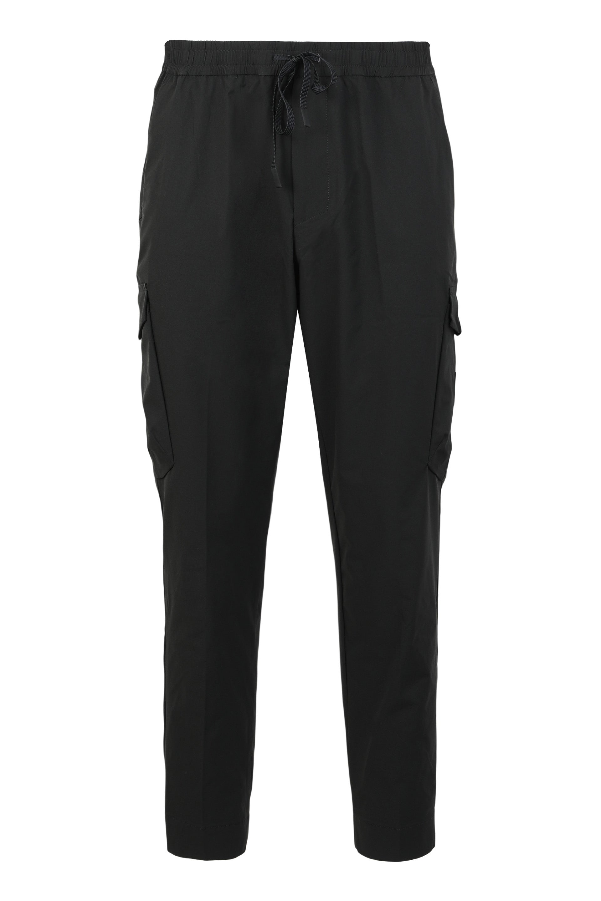 Pants in elastic poplin