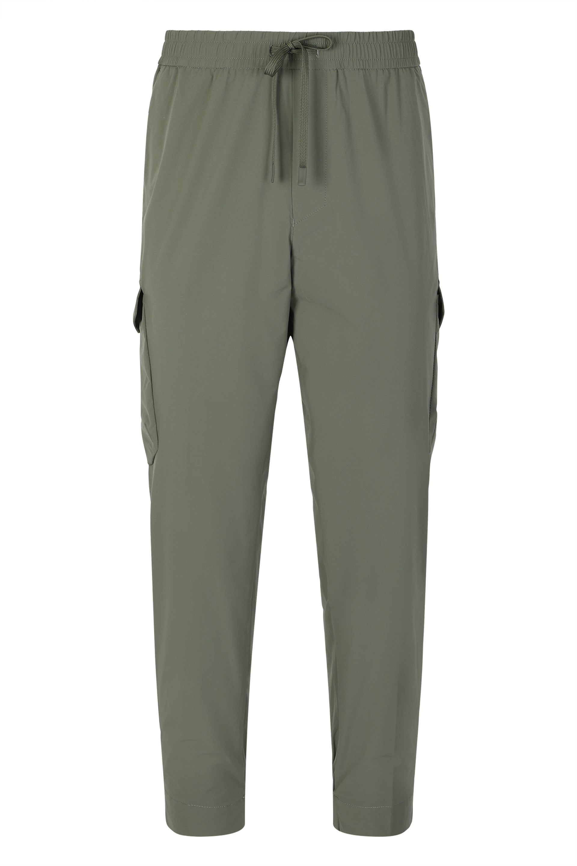Elasticated poplin trousers