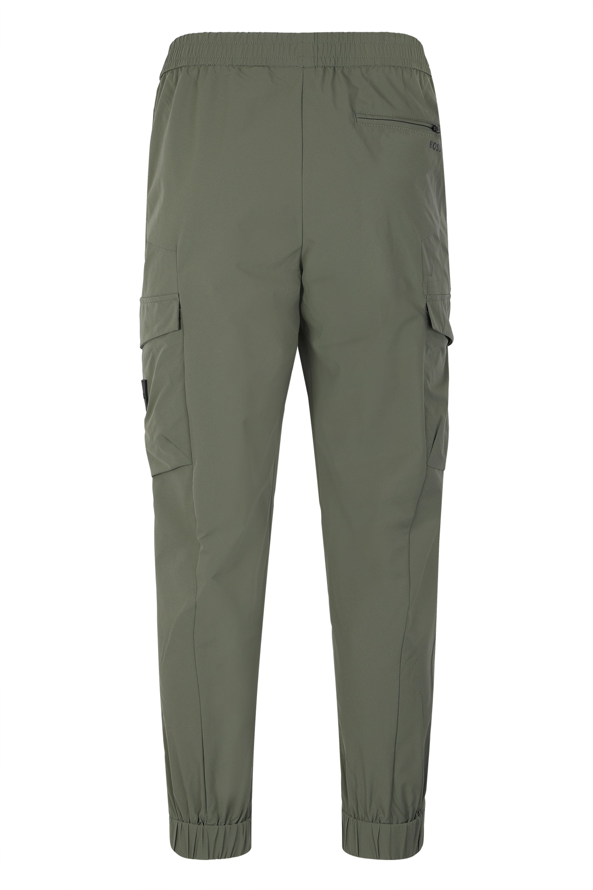 Elasticated poplin trousers