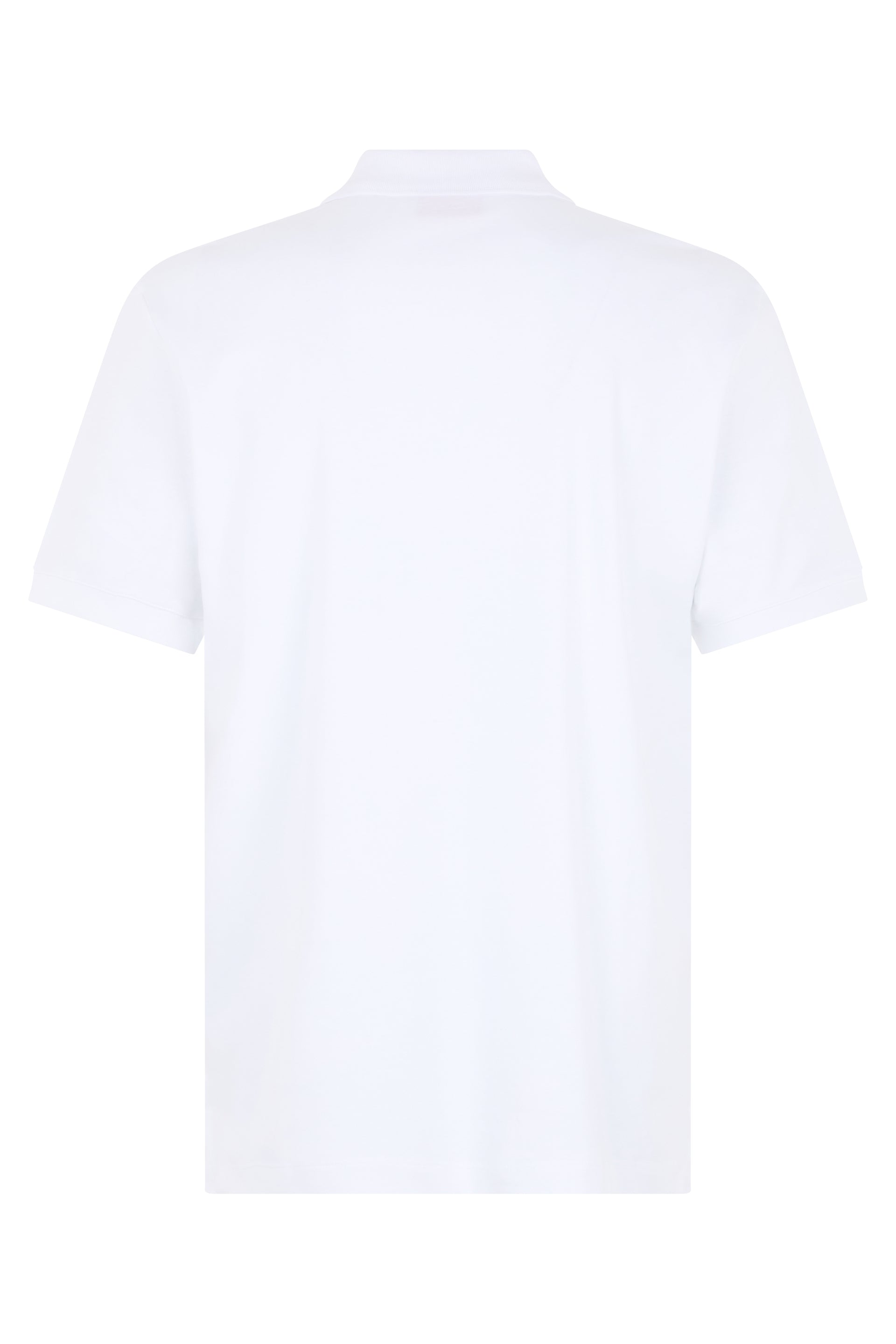 Cotton polo with zipper