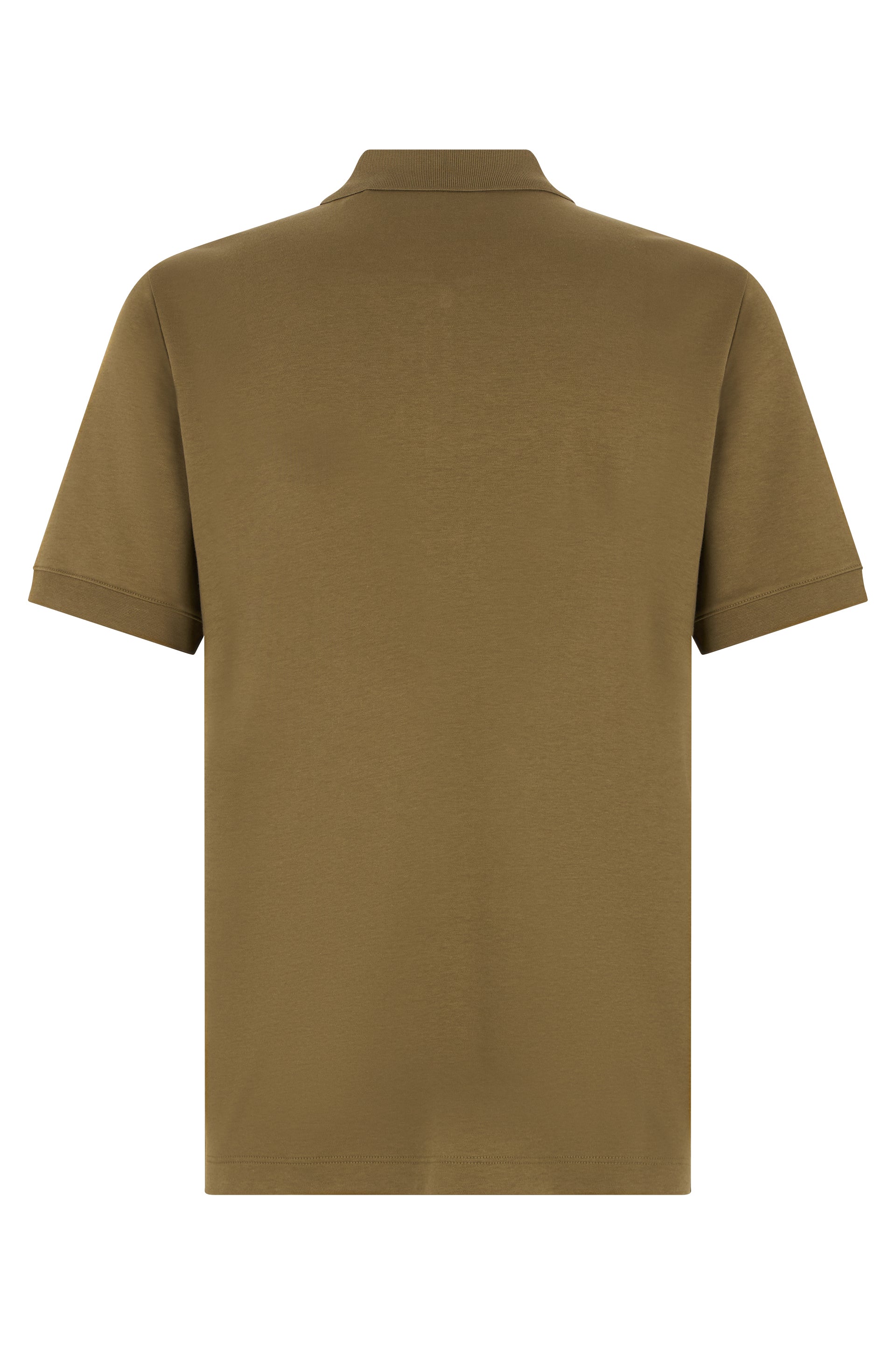 Cotton polo with zipper