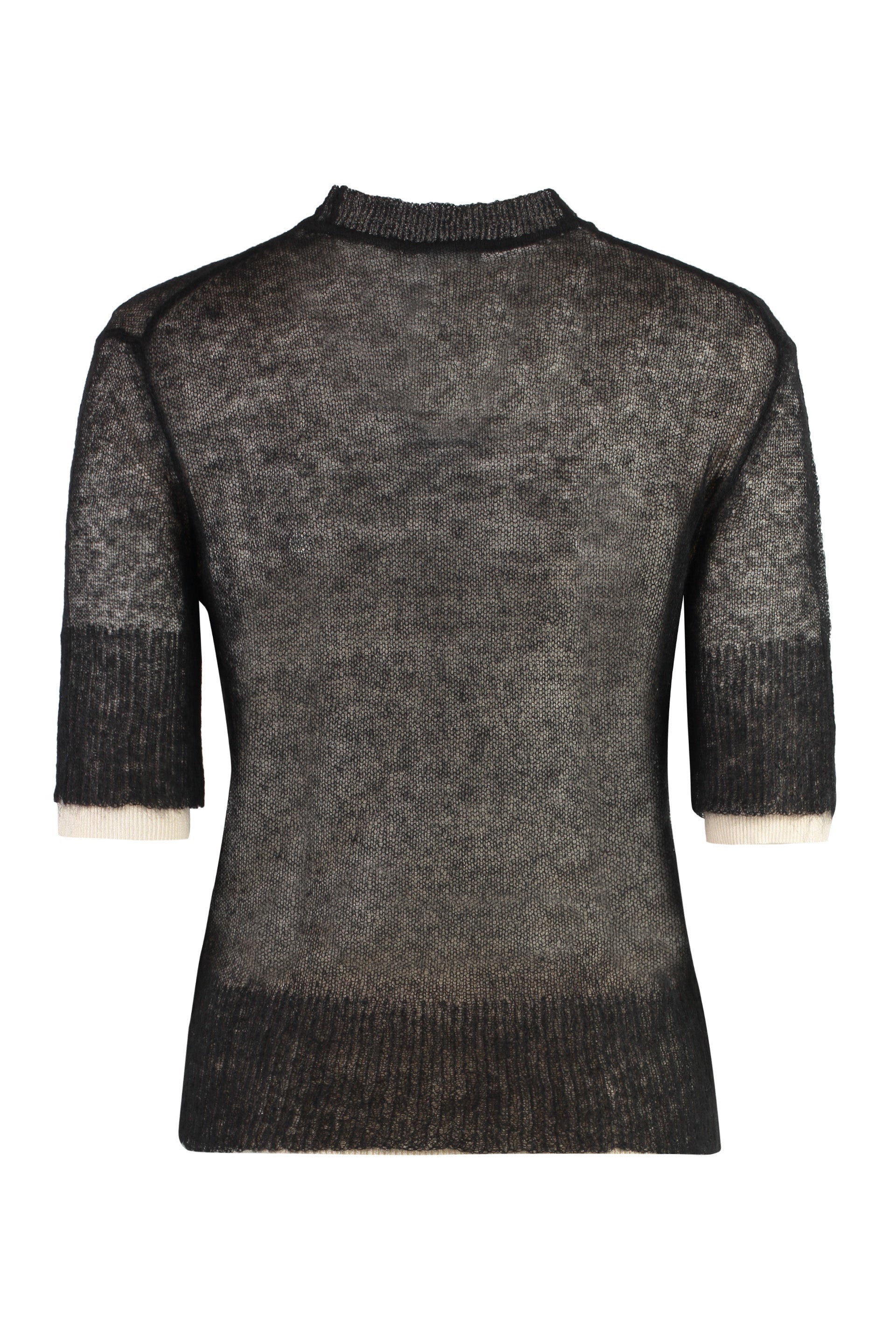 Mohair blend crew-neck sweater