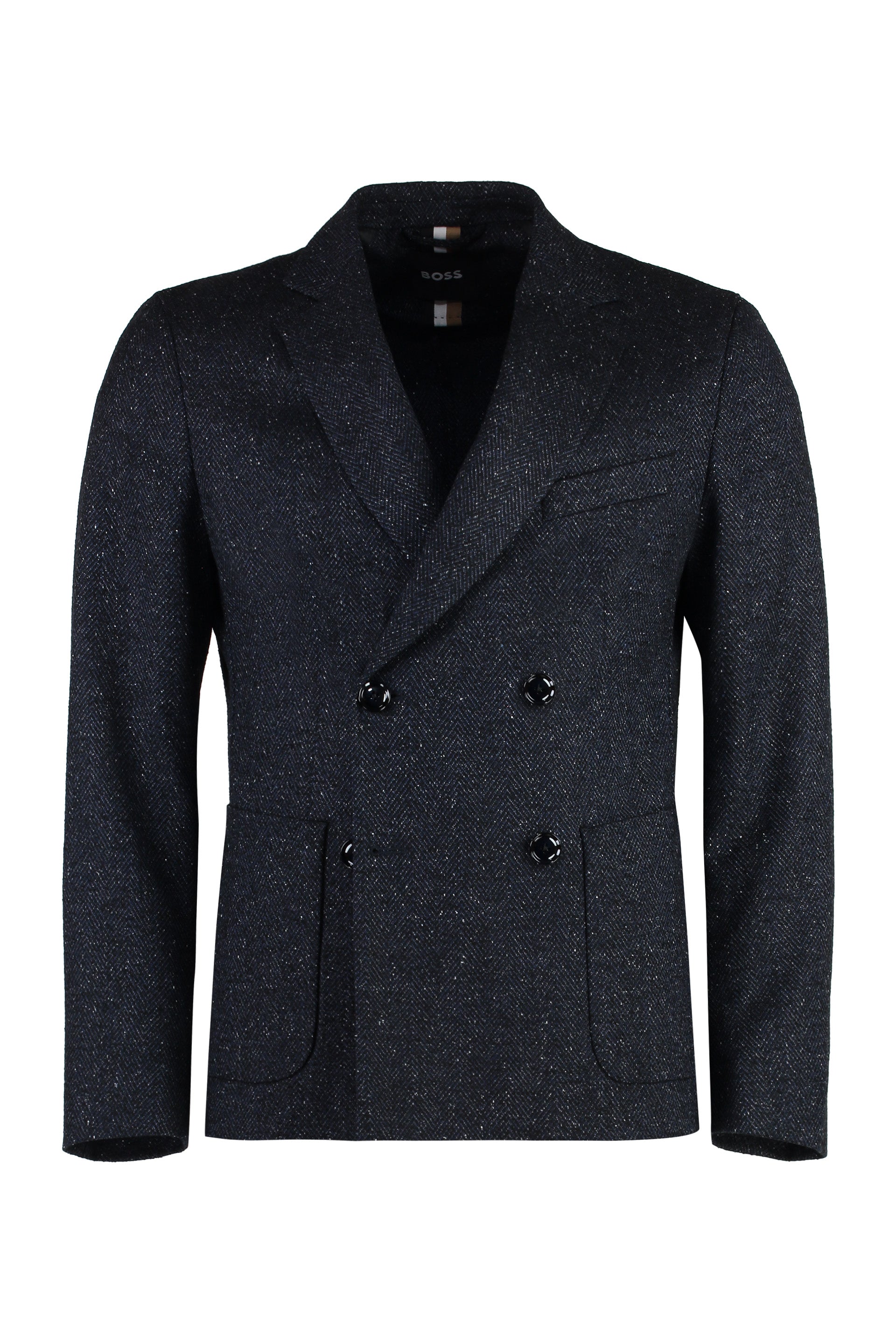 Double-breasted virgin wool jacket