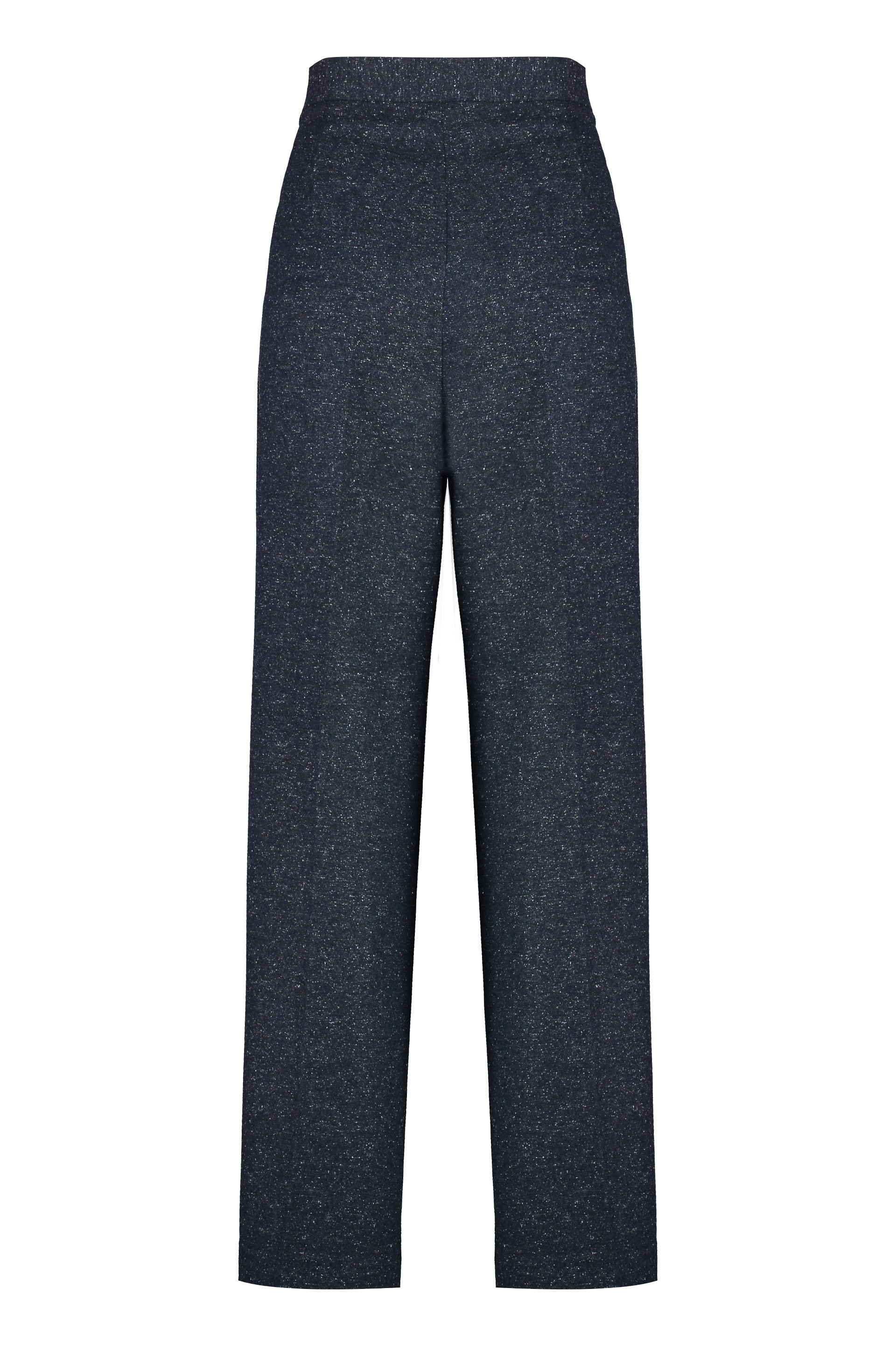 Wool blend trousers