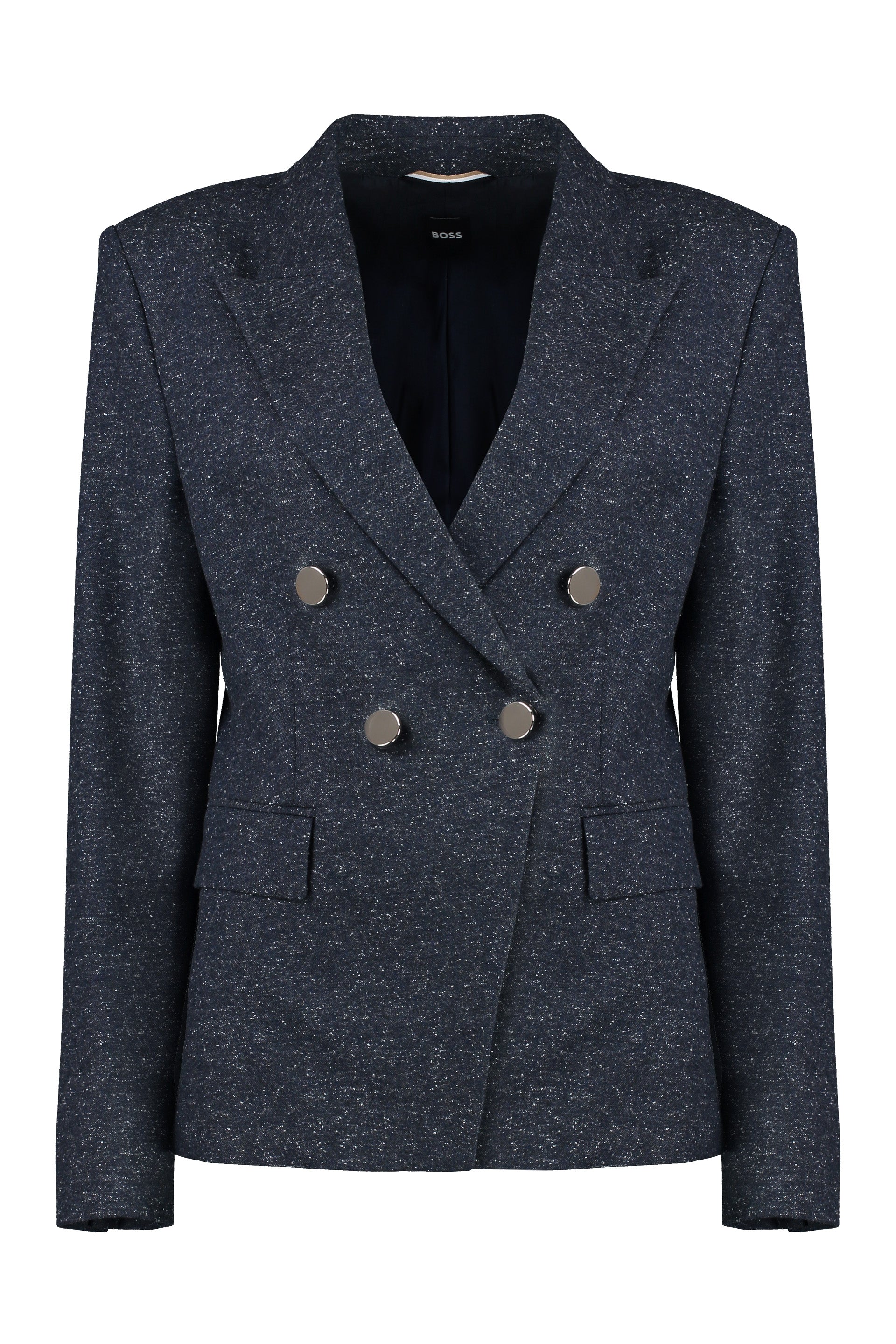 Double-breasted wool blazer