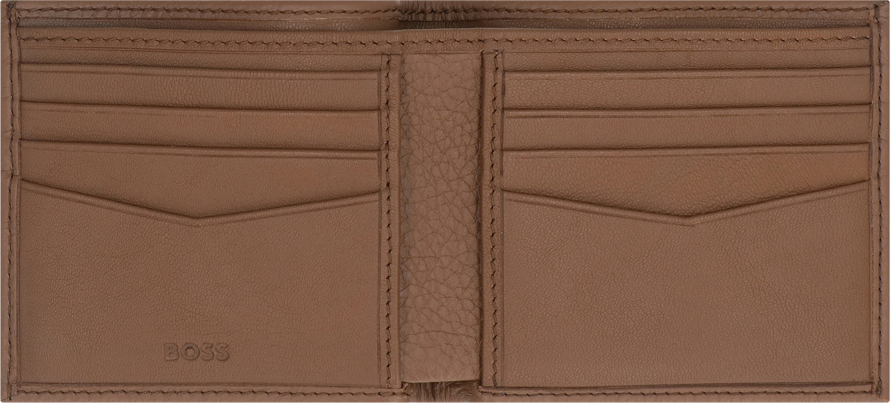 Logo leather wallet