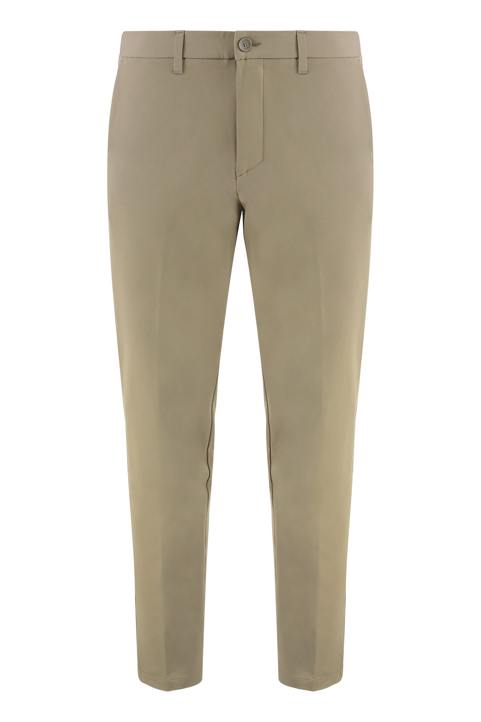 Regular fit pants in elastic fabric