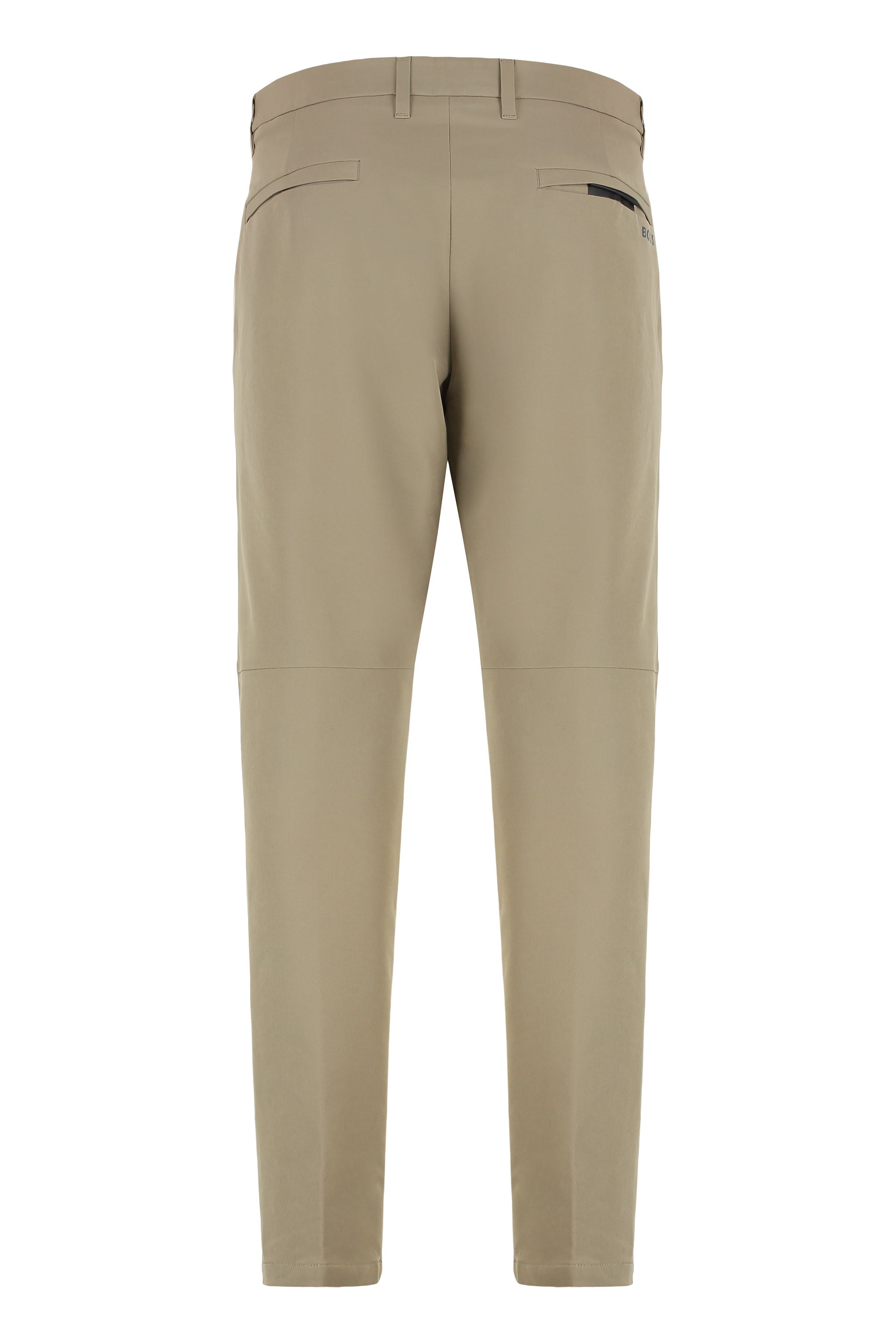 Regular fit pants in elastic fabric