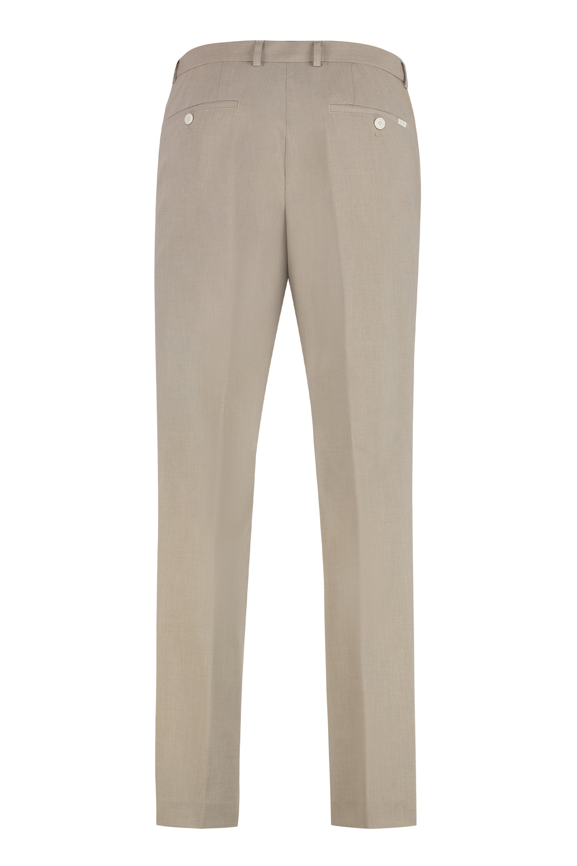 Wool blend trousers