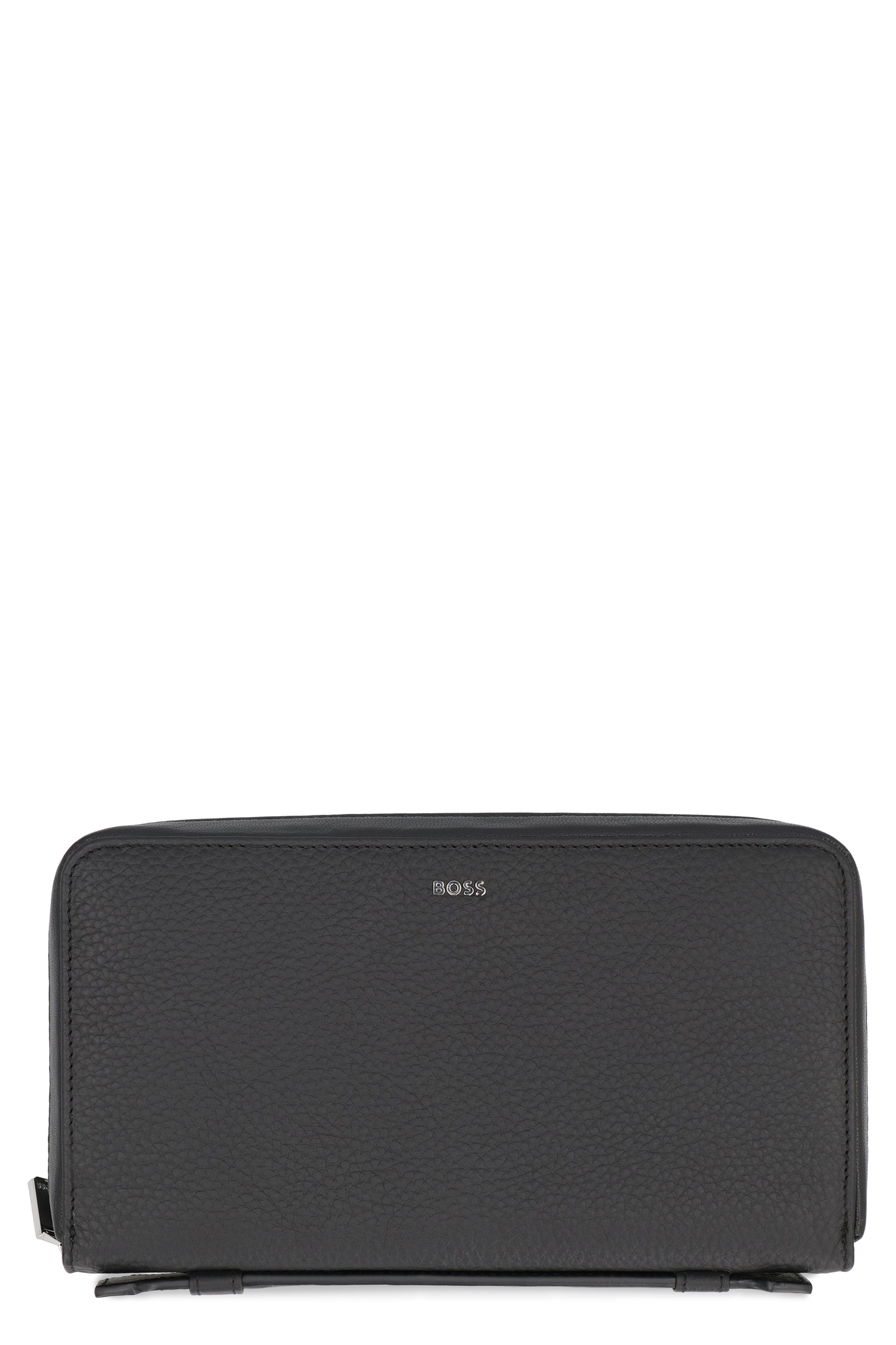 Logo leather wallet