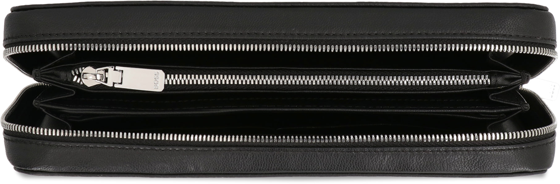 Logo leather wallet