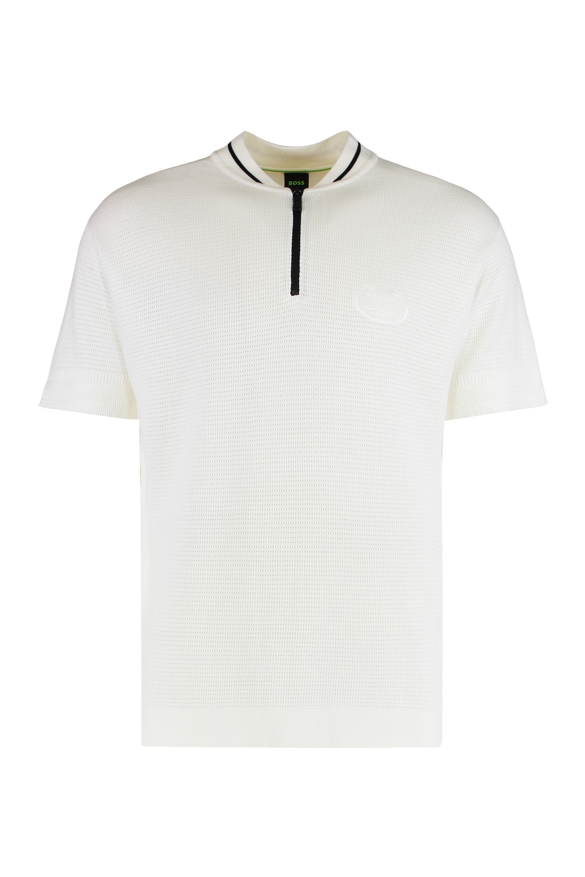 Polo in mixed cotton