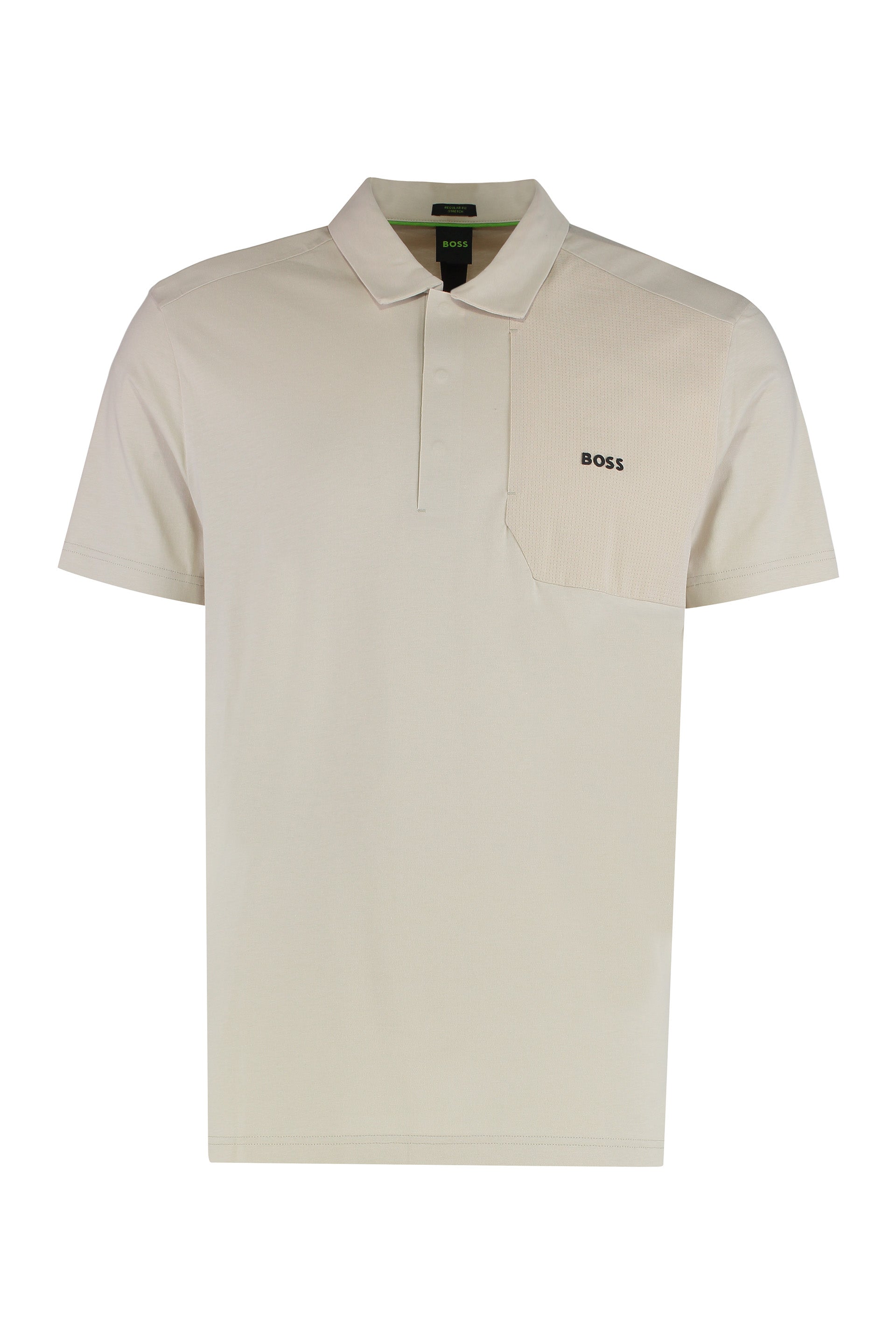 Short-sleeved cotton polo