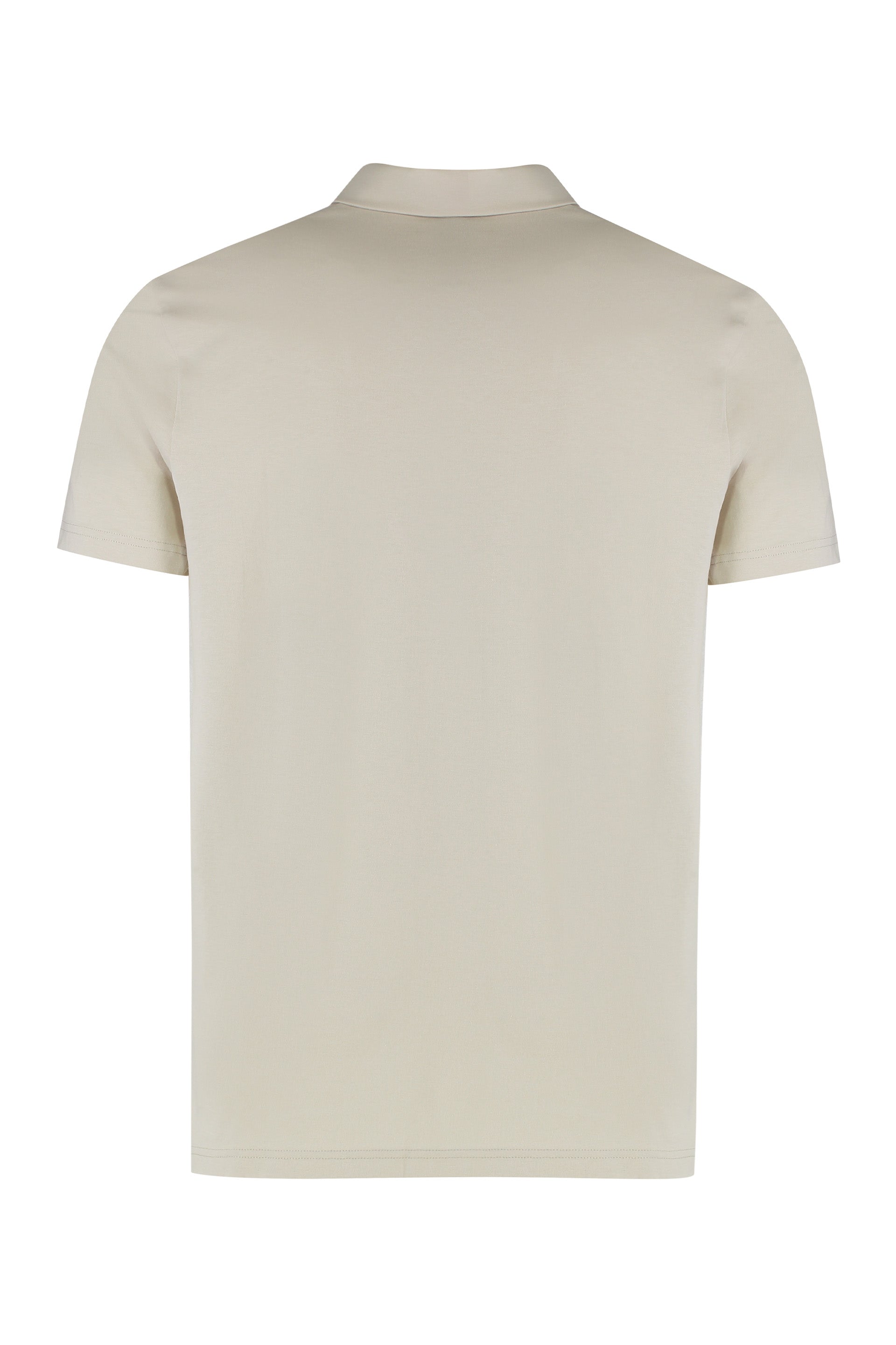 Short-sleeved cotton polo