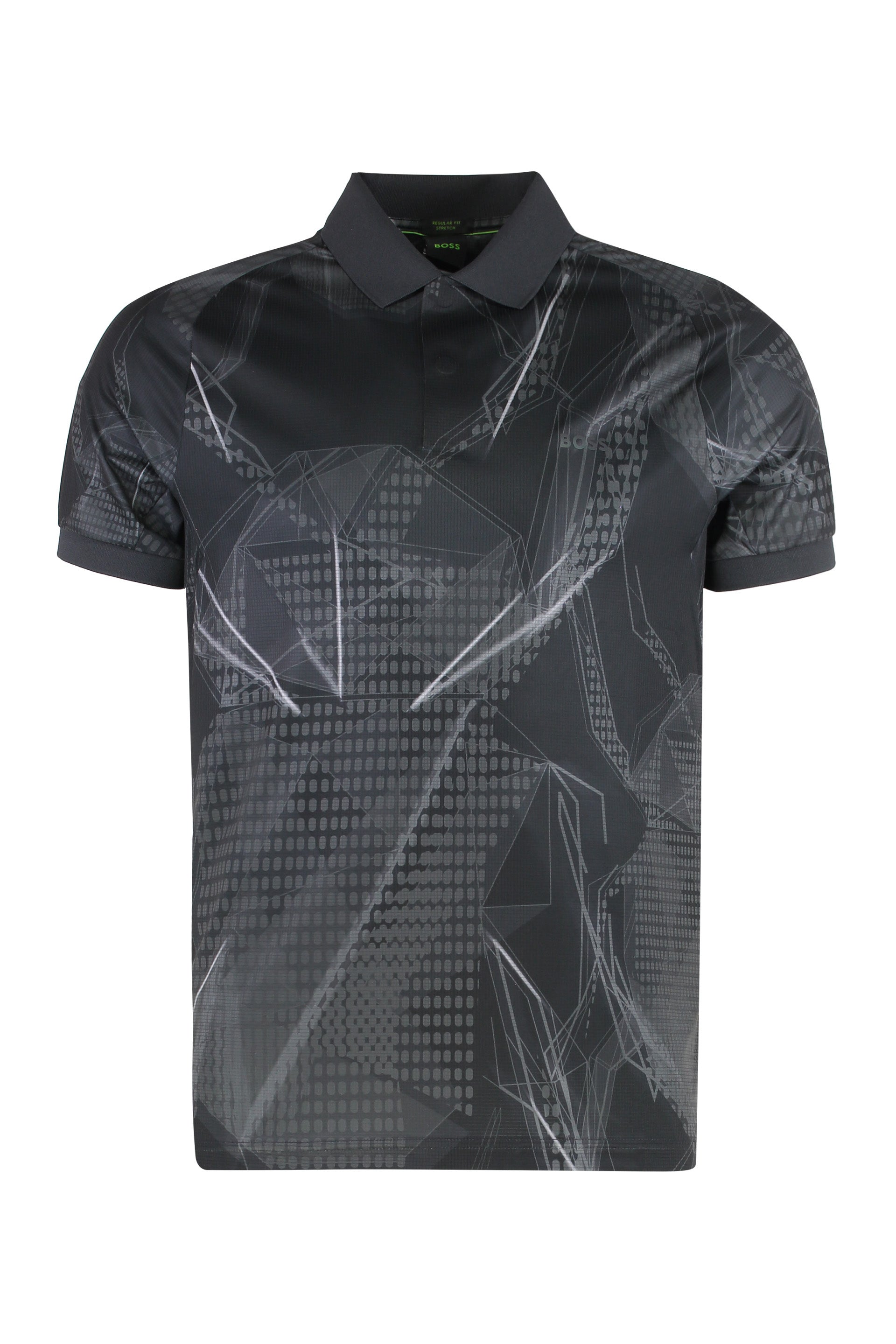 Technical fabric polo shirt