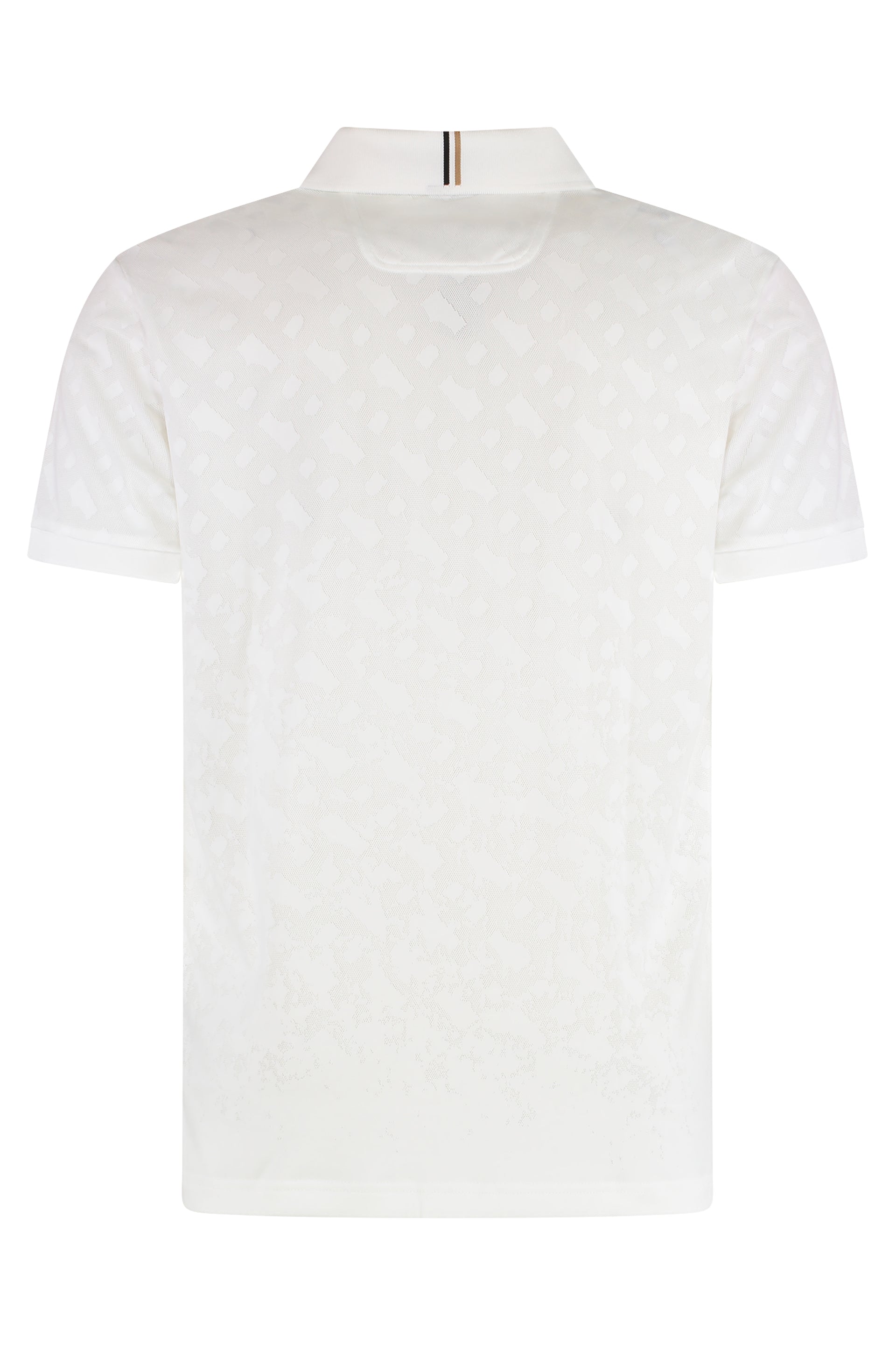 Technical fabric polo shirt