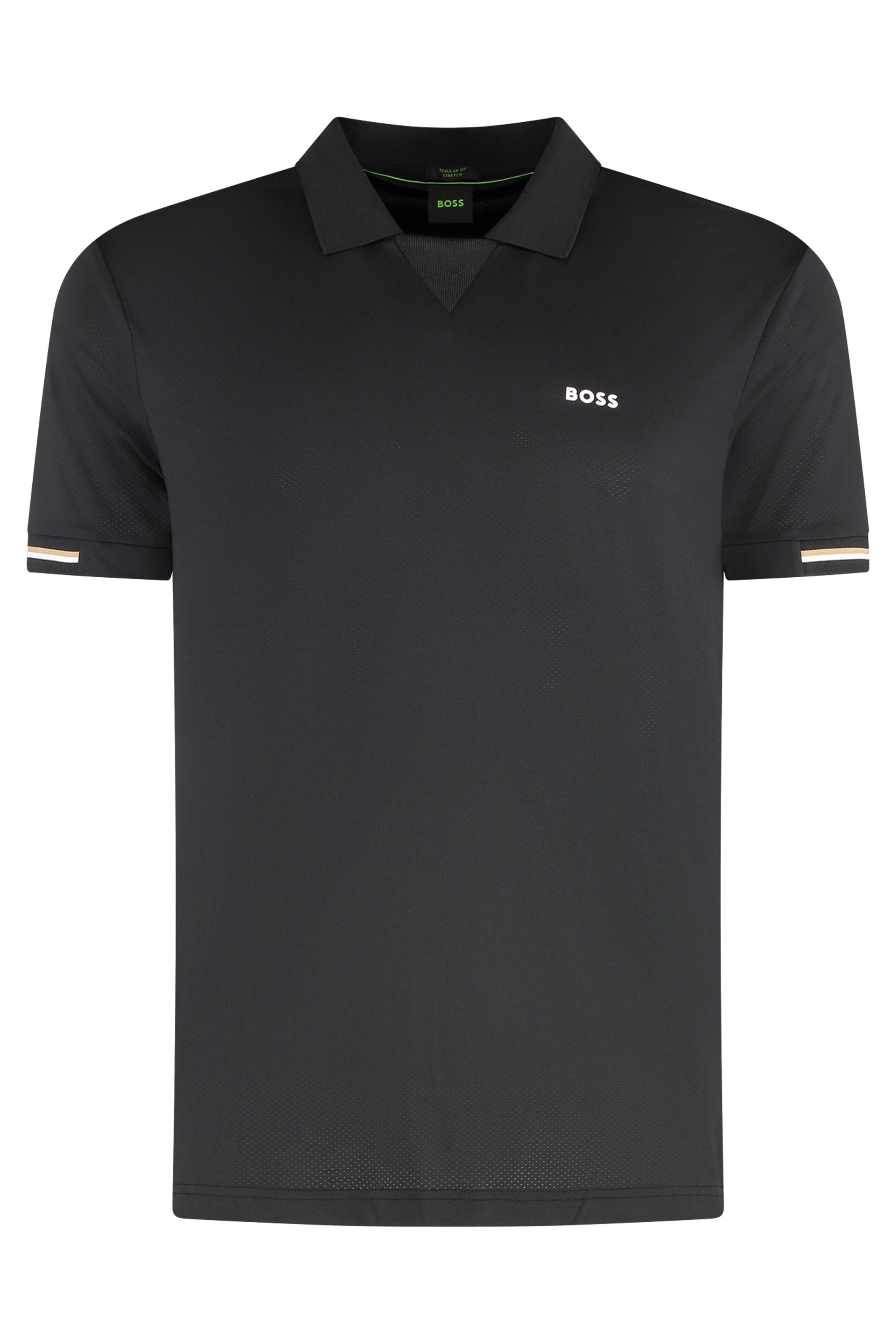 Technical fabric polo shirt