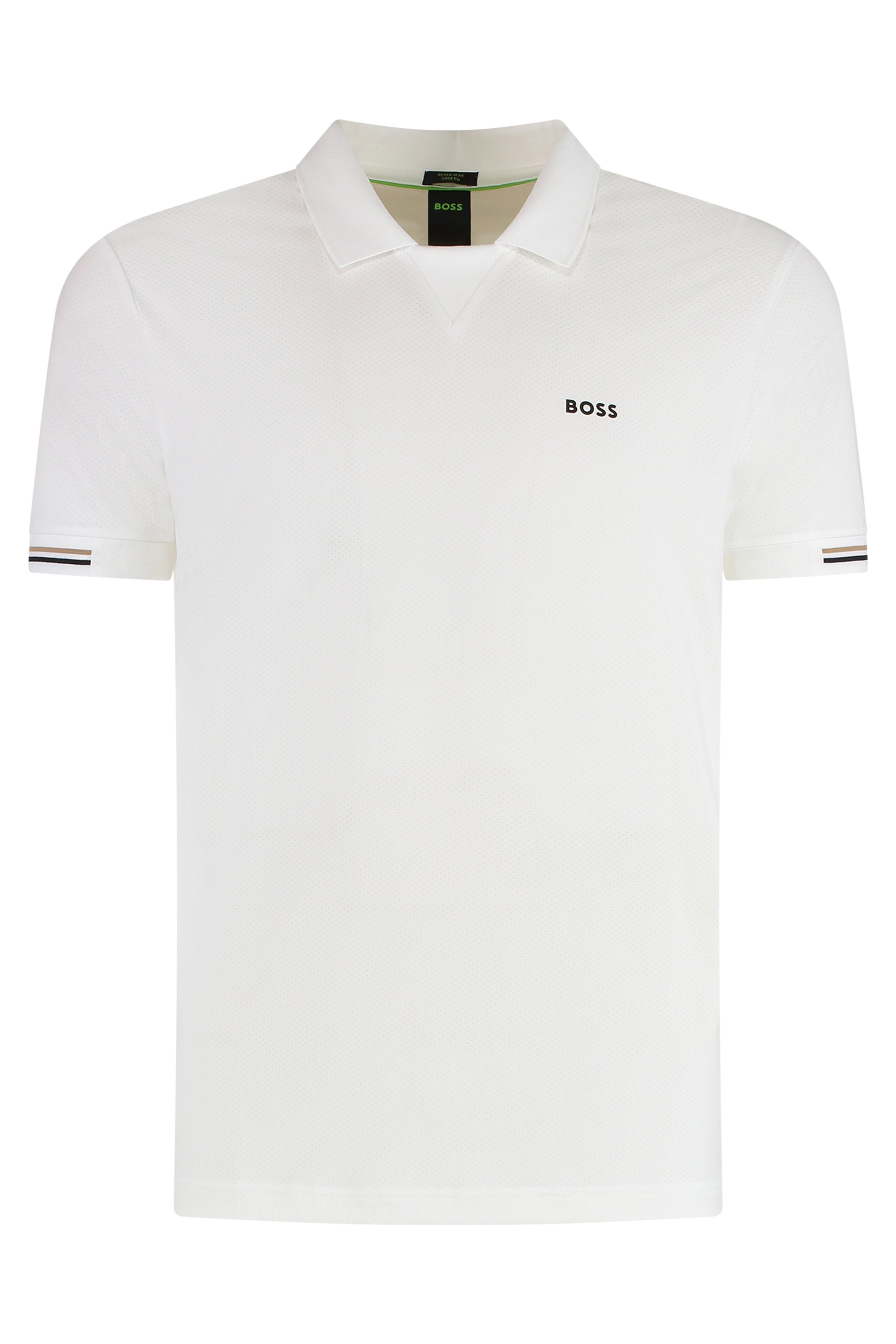 Technical fabric polo shirt