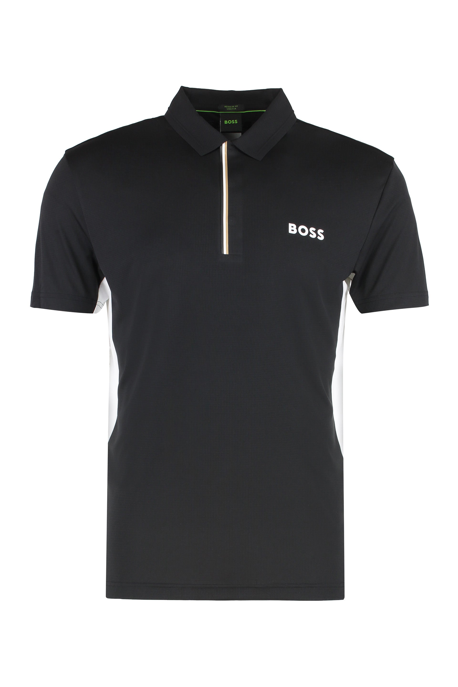 Technical fabric polo shirt