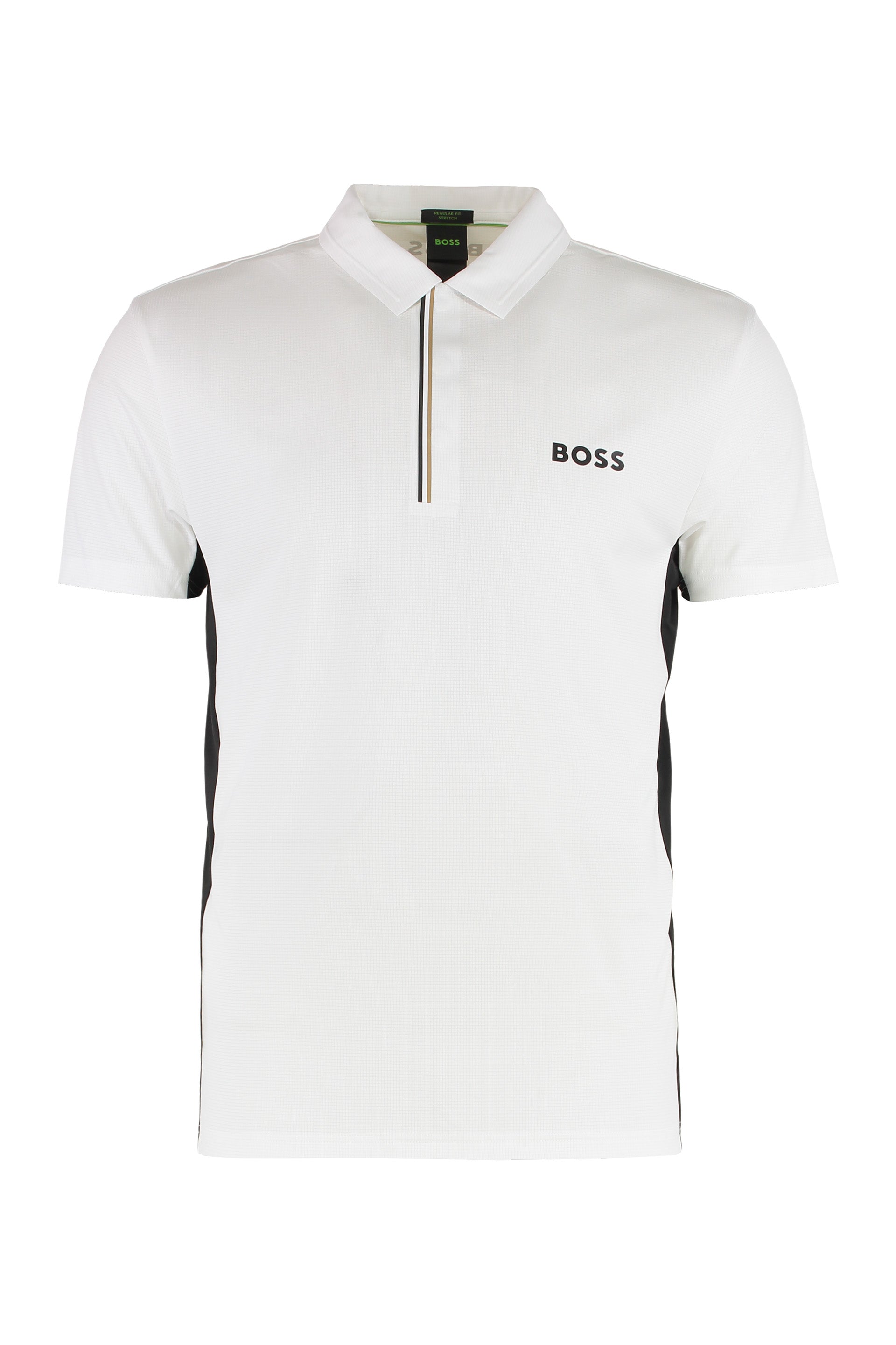 Technical fabric polo shirt