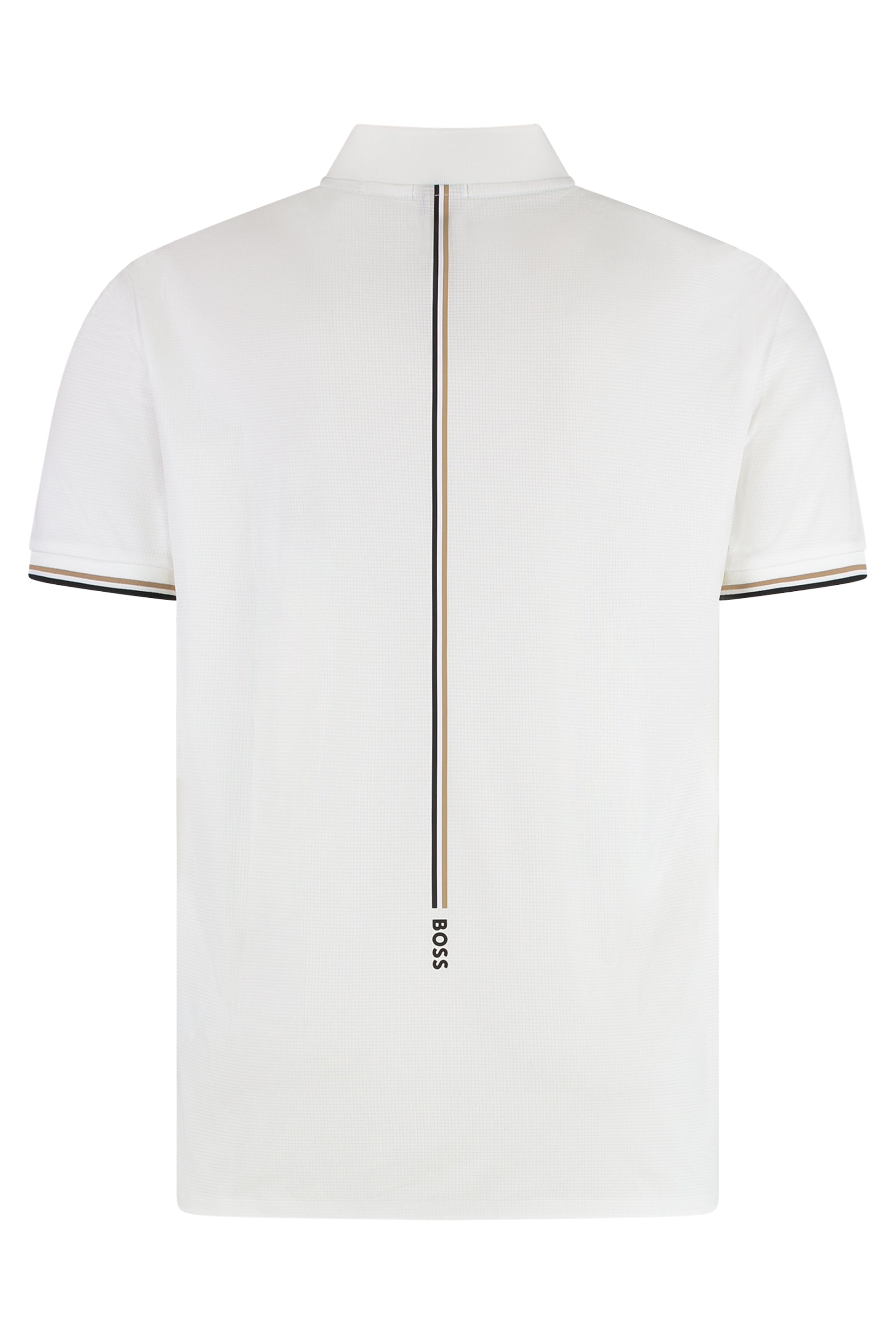 Technical fabric polo shirt