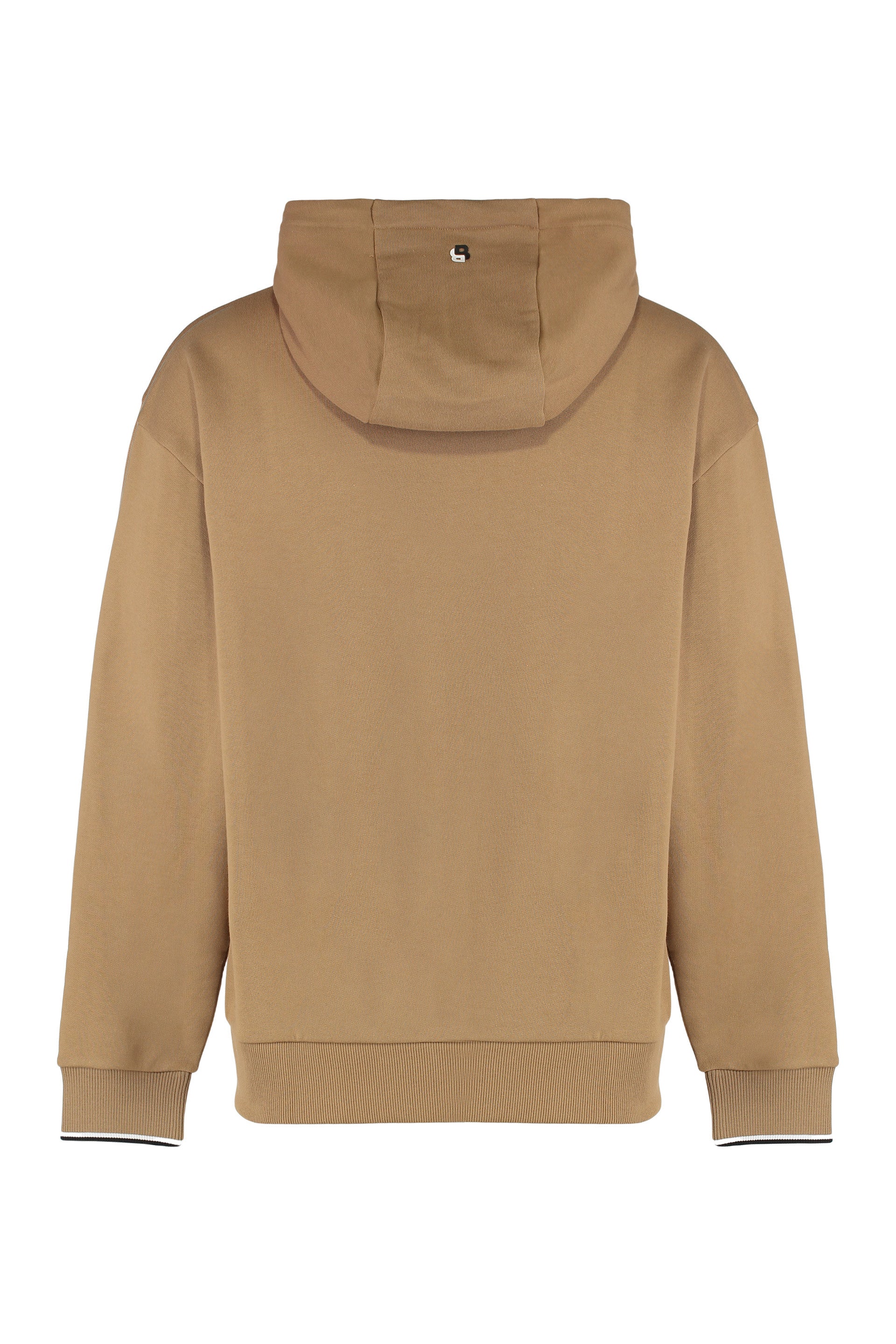 Hooded sweatshirt made of terry cotton