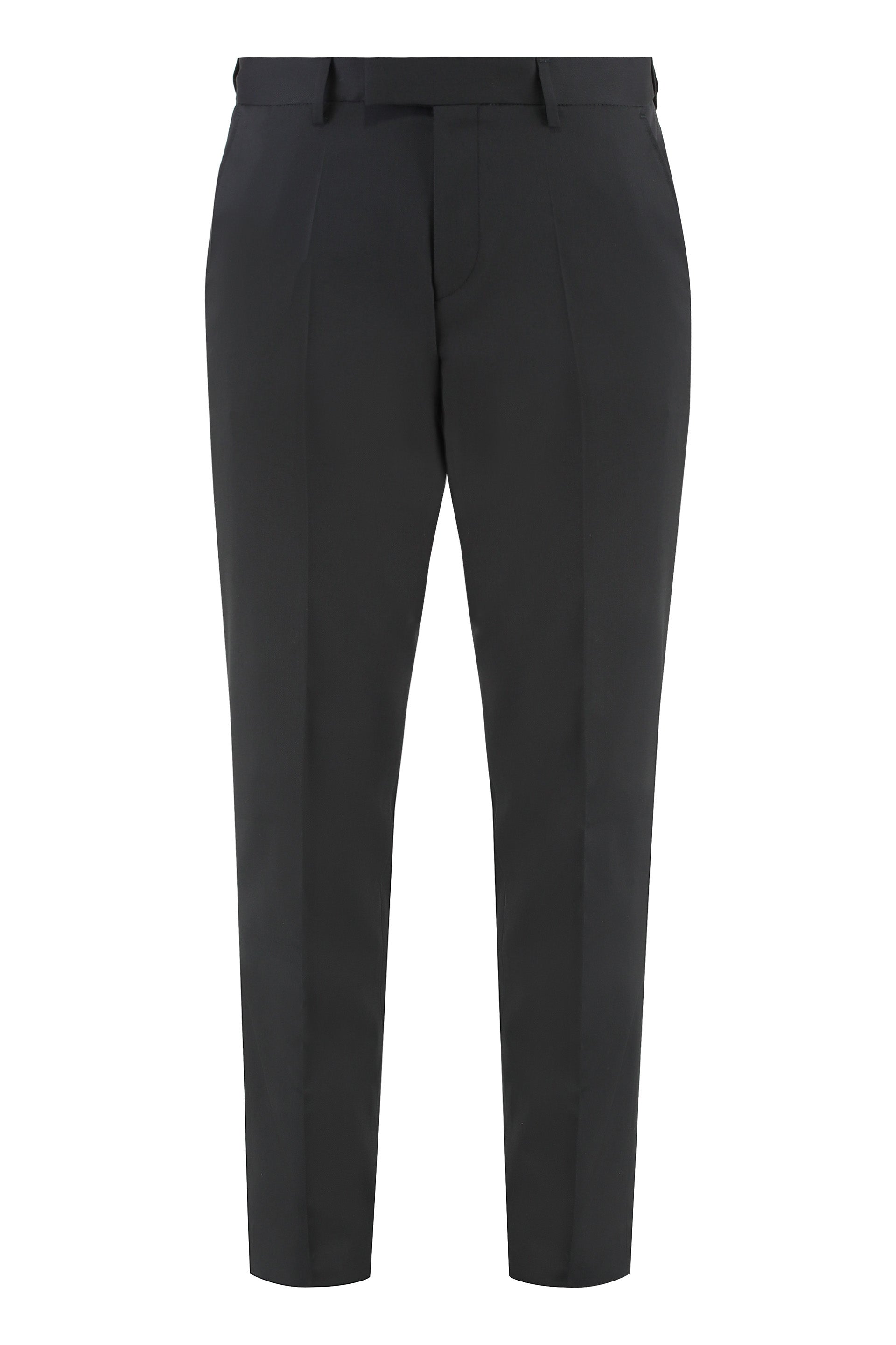Wool blend trousers