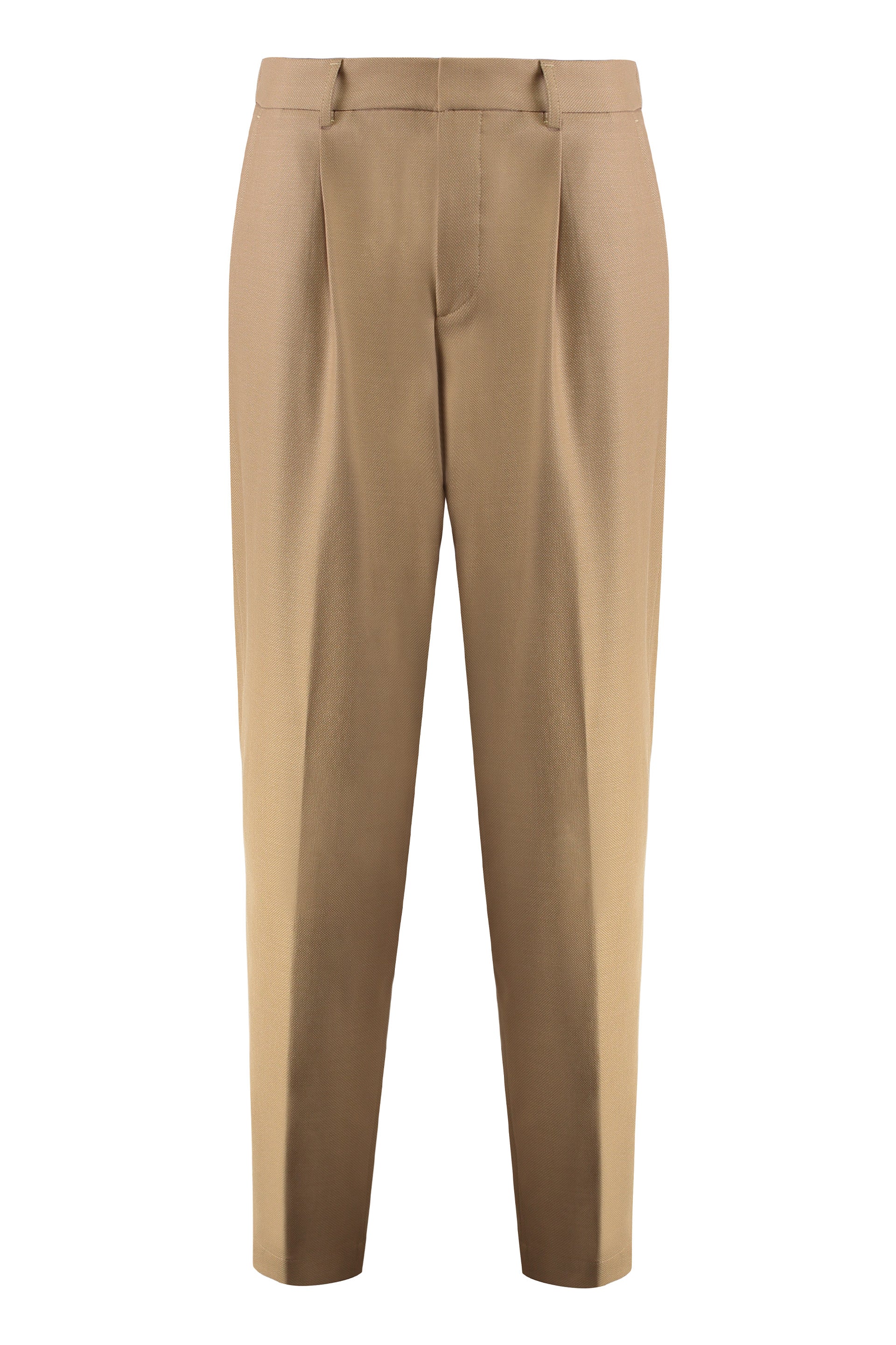 Wool blend trousers