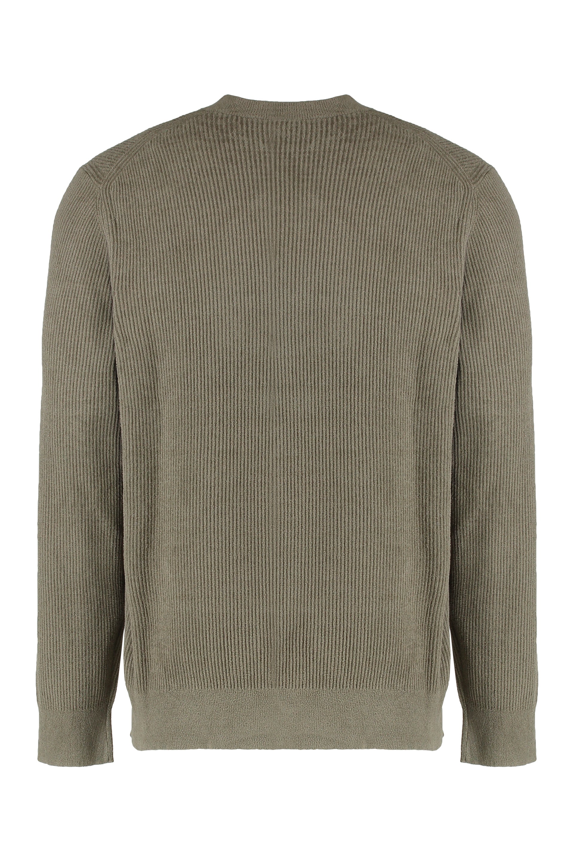 Sweater with velvet ribbed effect