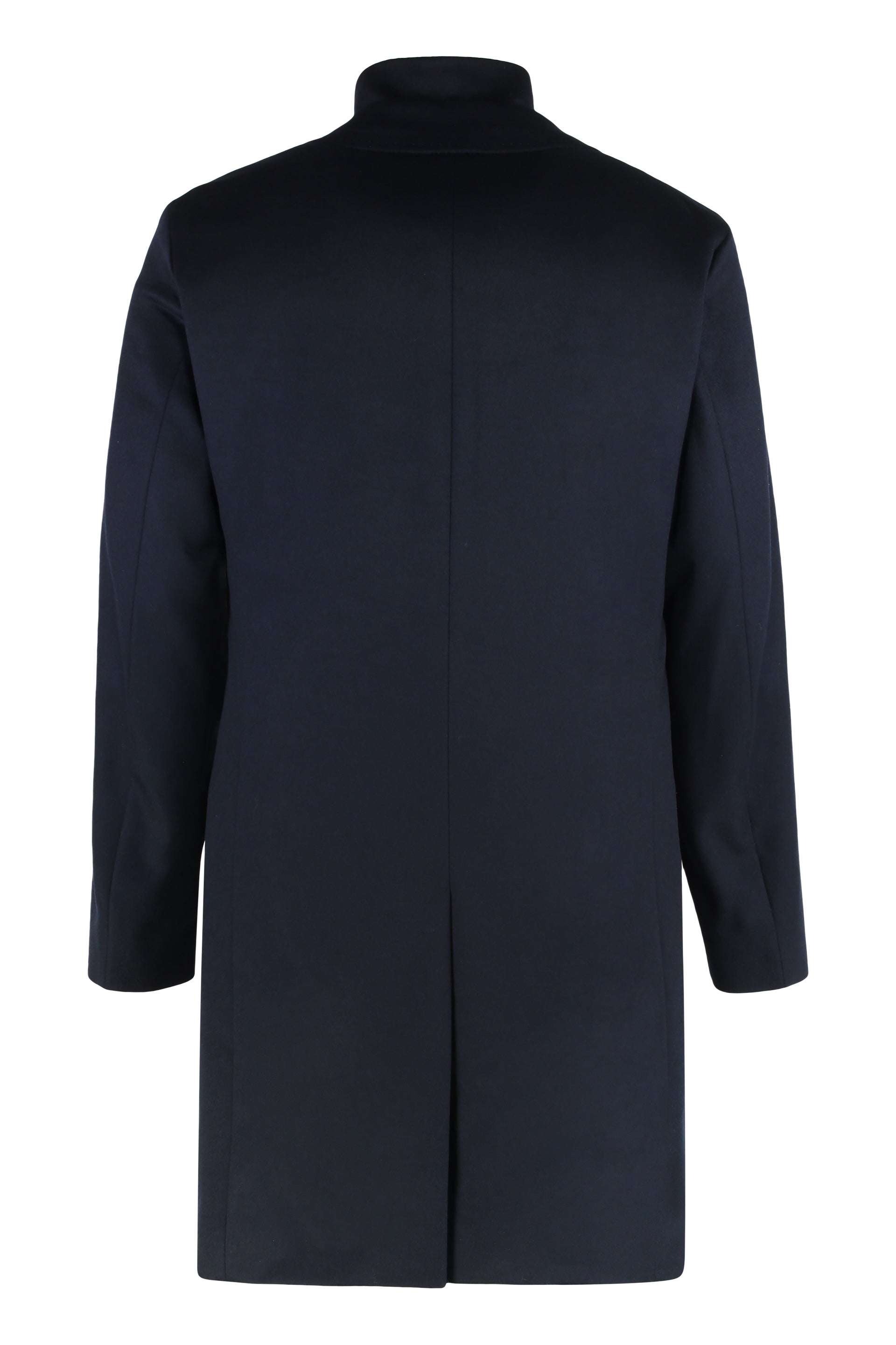 Regular fit coat in wool and cashmere
