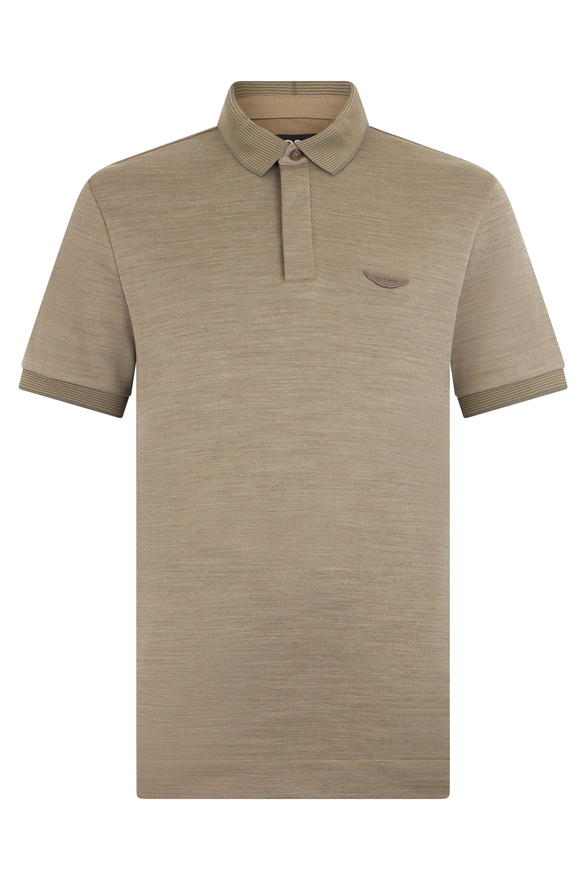 Cotton and wool blend polo