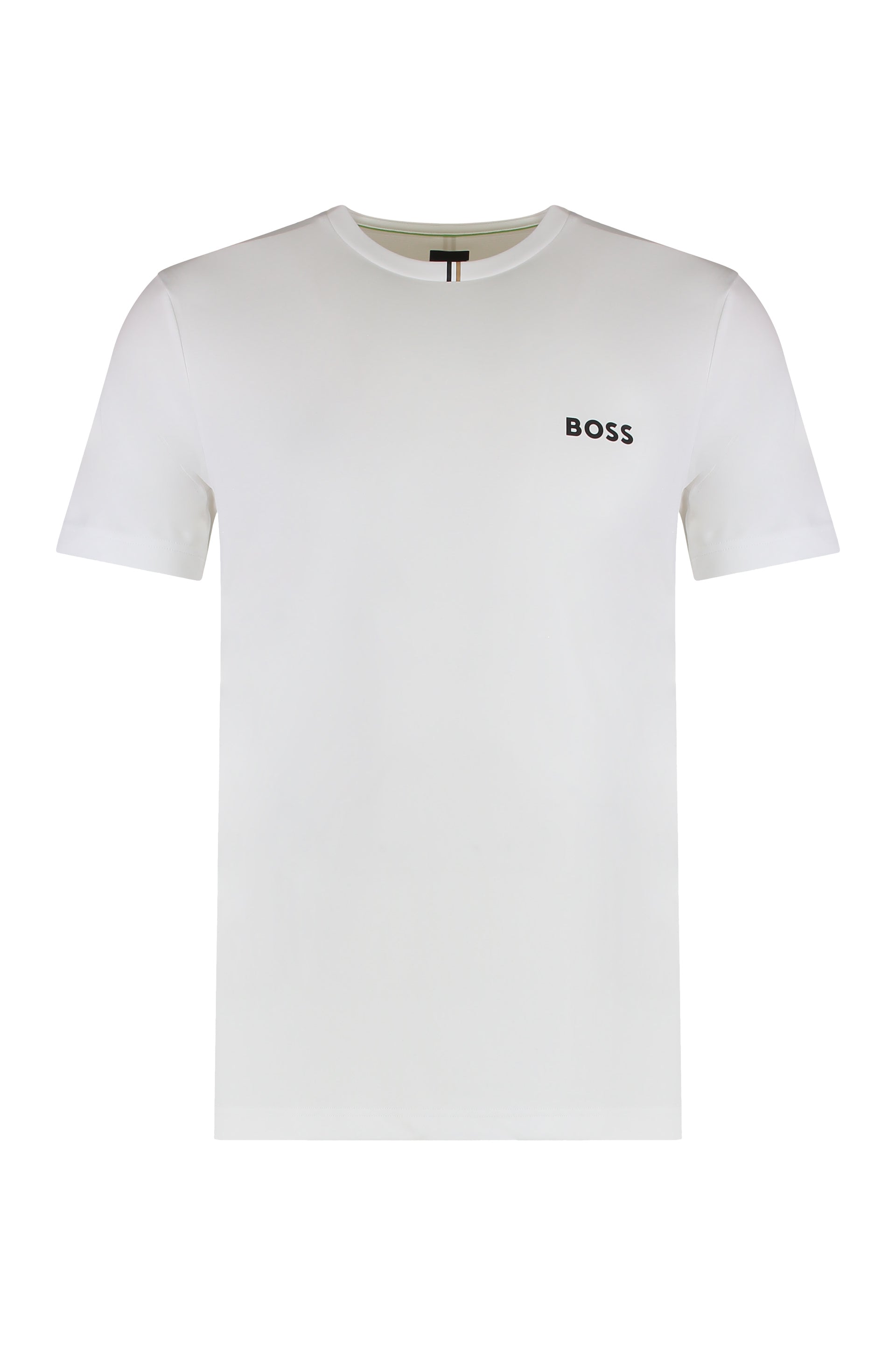 Crew neck T-shirt in technical fabric