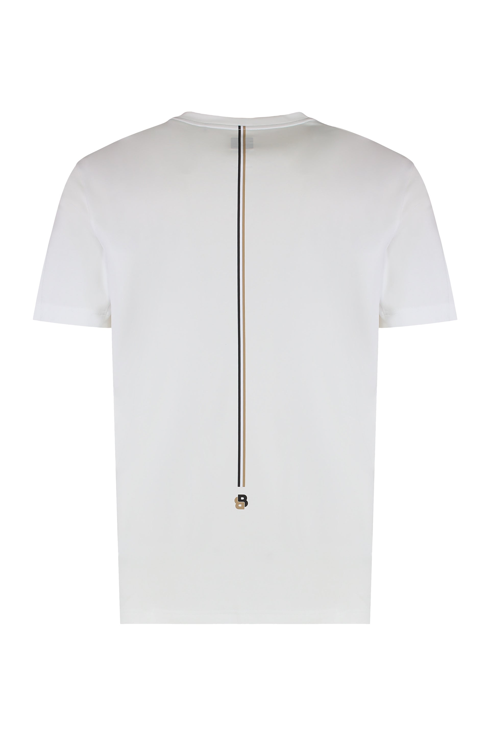 Crew neck T-shirt in technical fabric