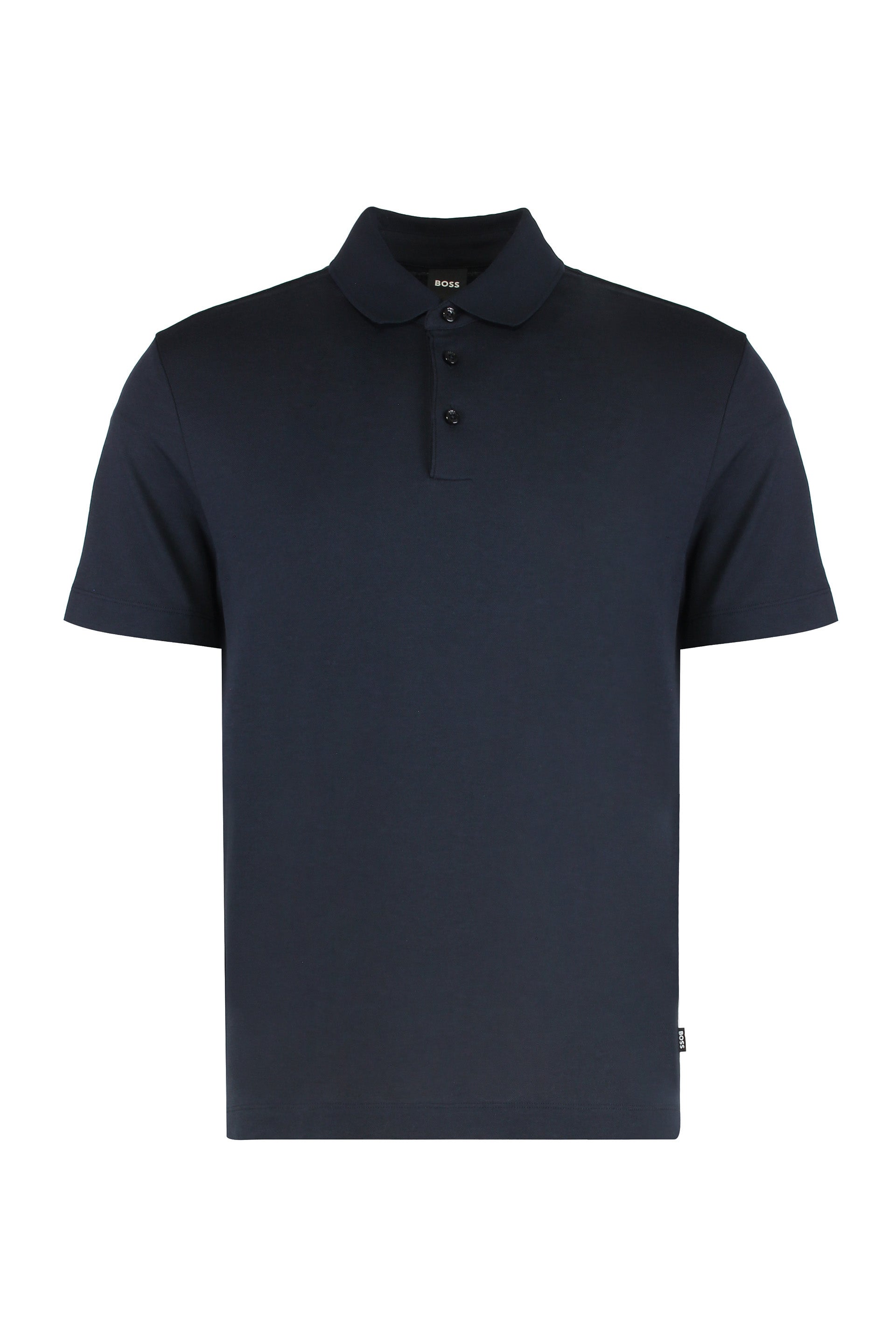 Polo in mixed cotton
