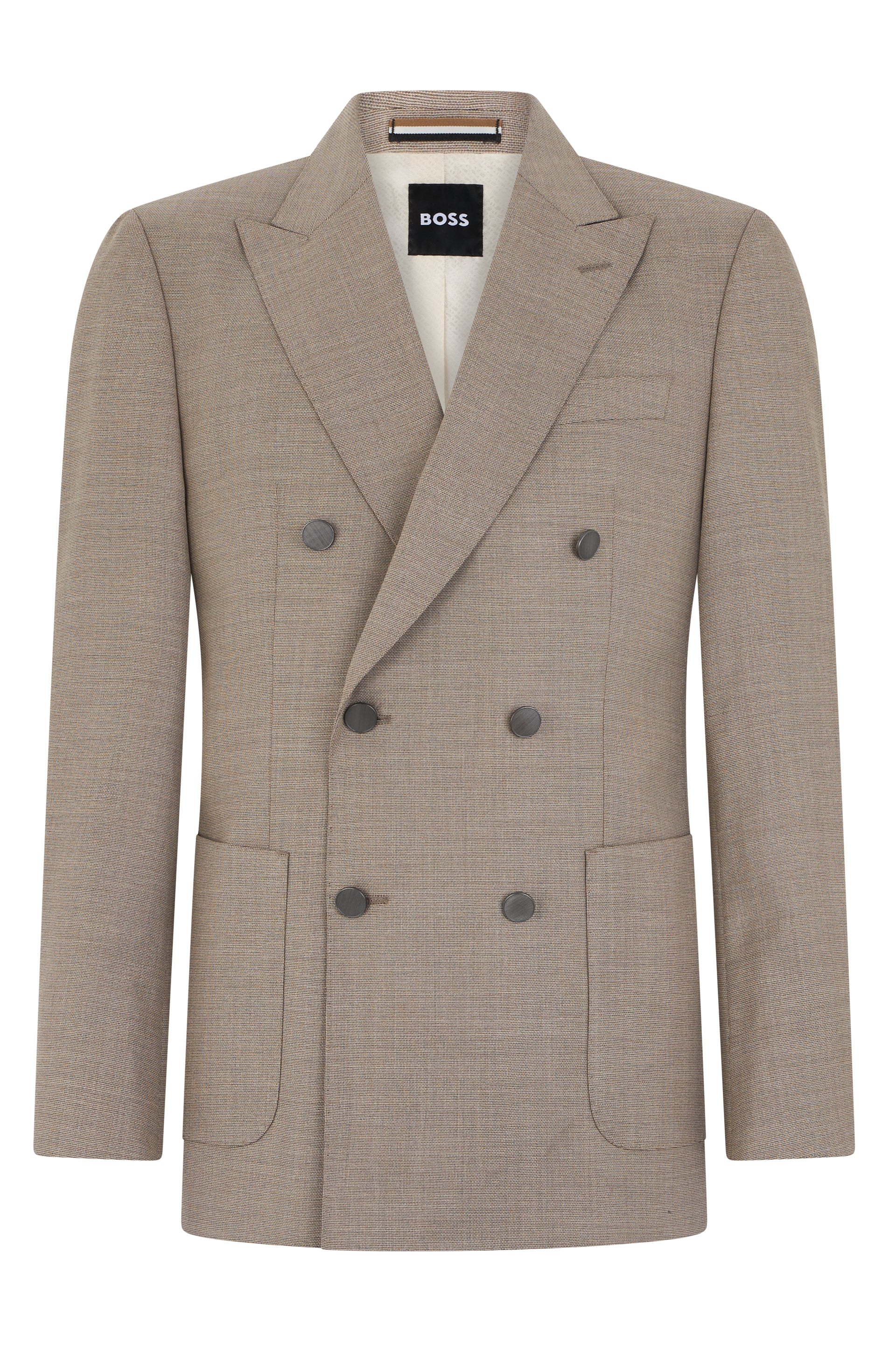 Double-breasted blazer in wool blend