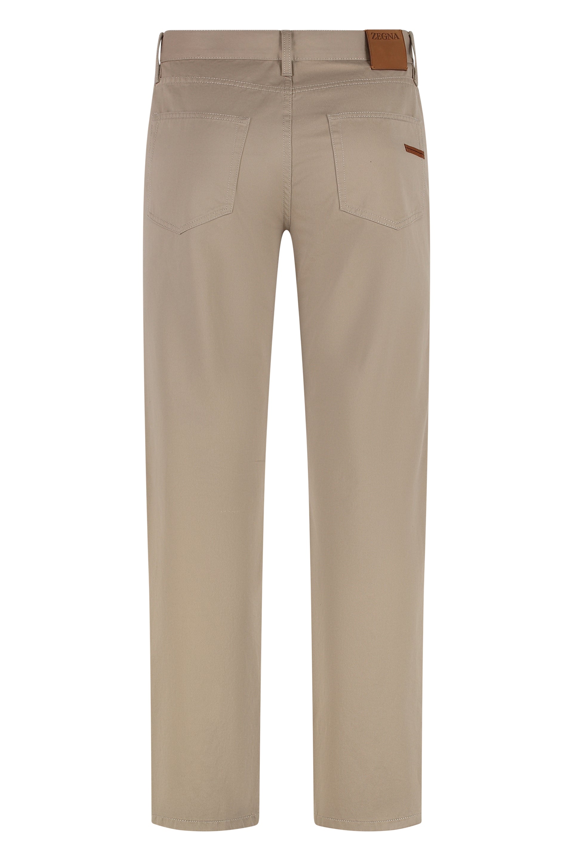 Cotton-silk trousers