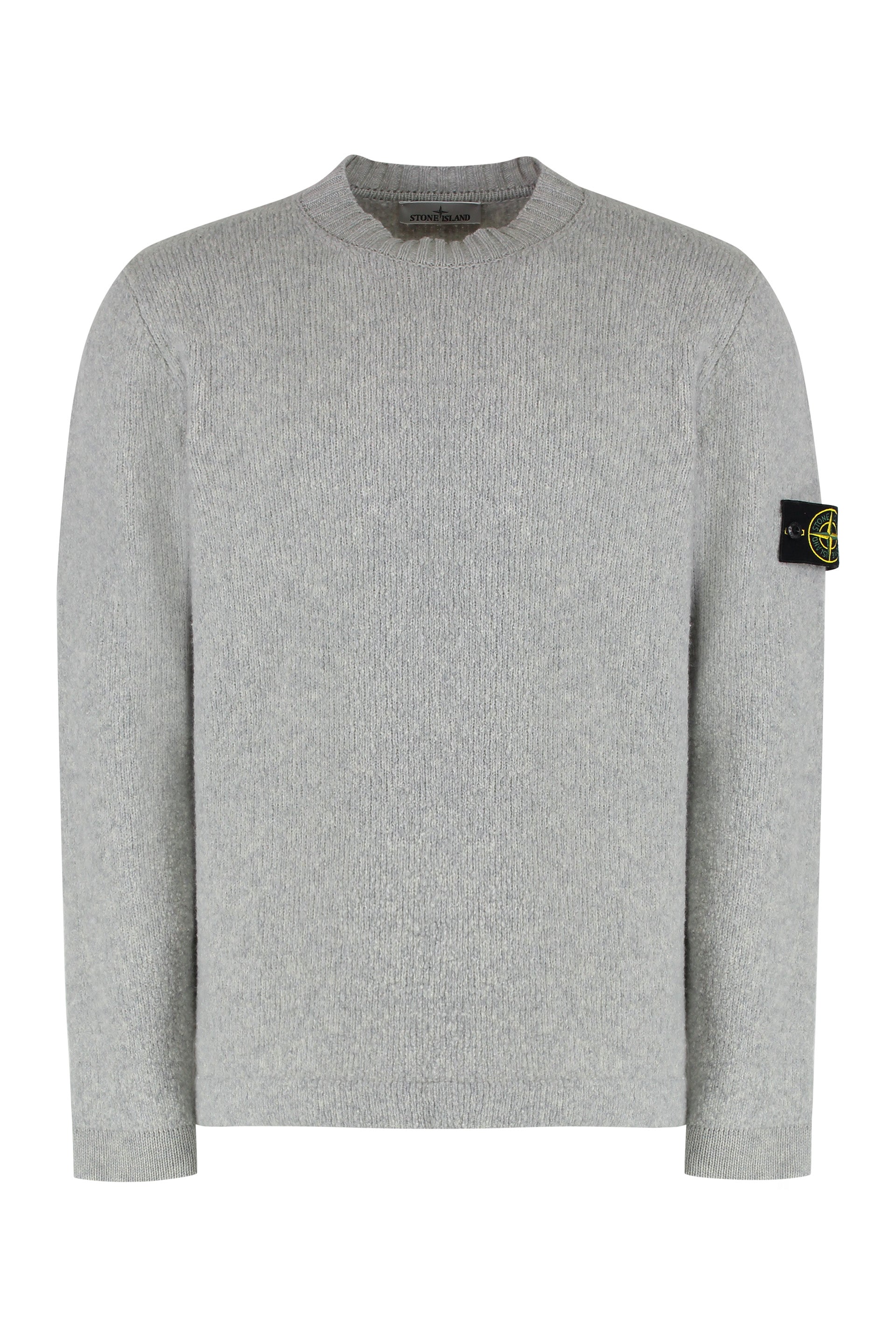 Wool-blend crew-neck sweater