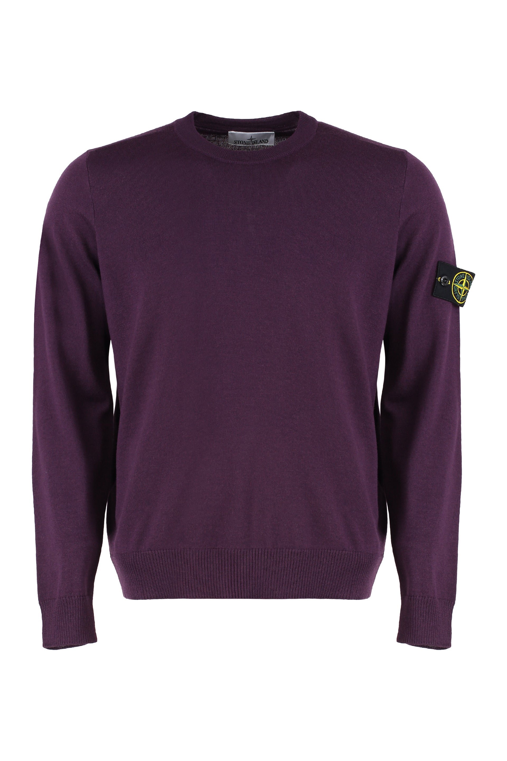 virgin wool crew-neck sweater