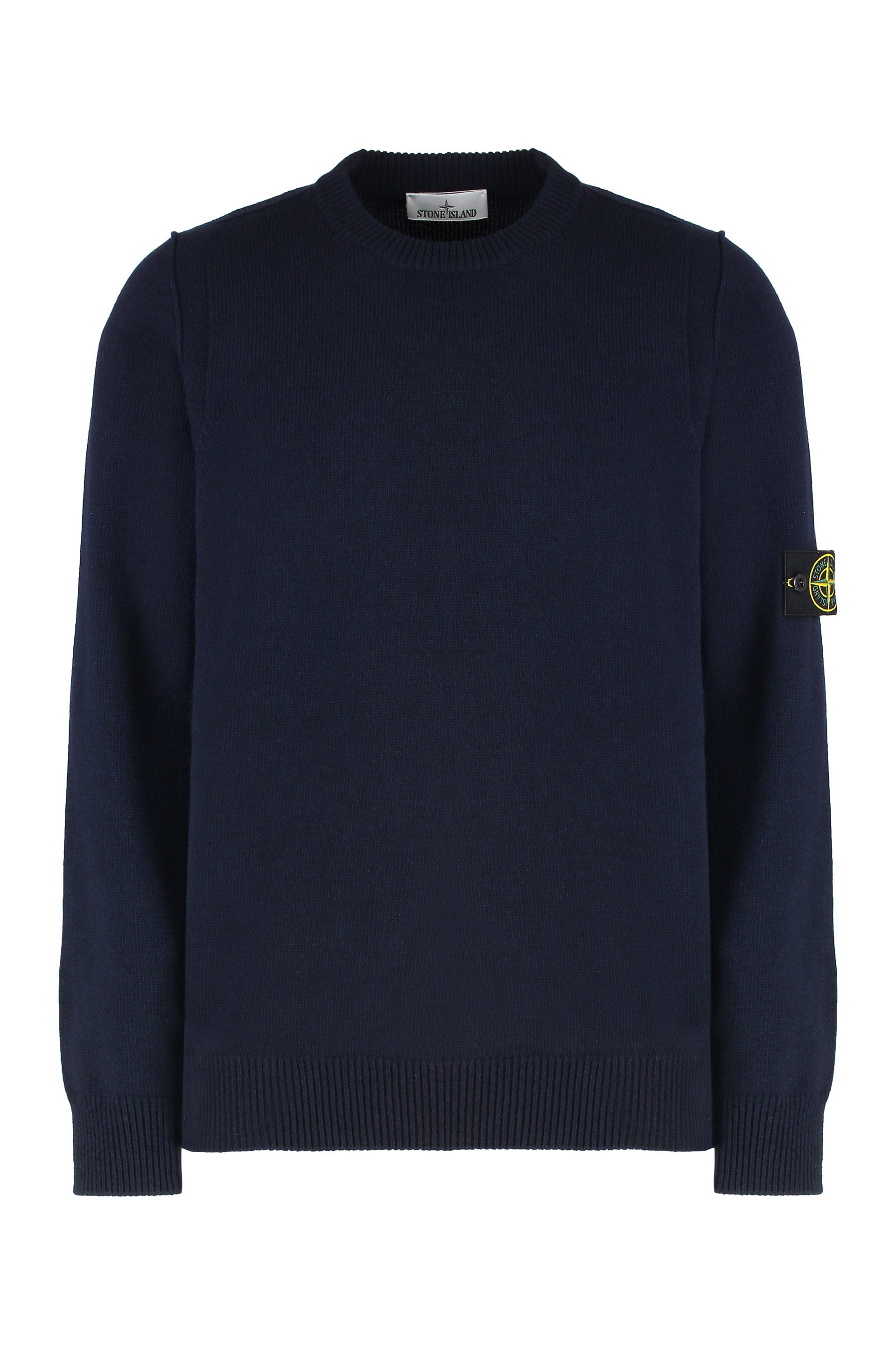Wool-blend crew-neck sweater