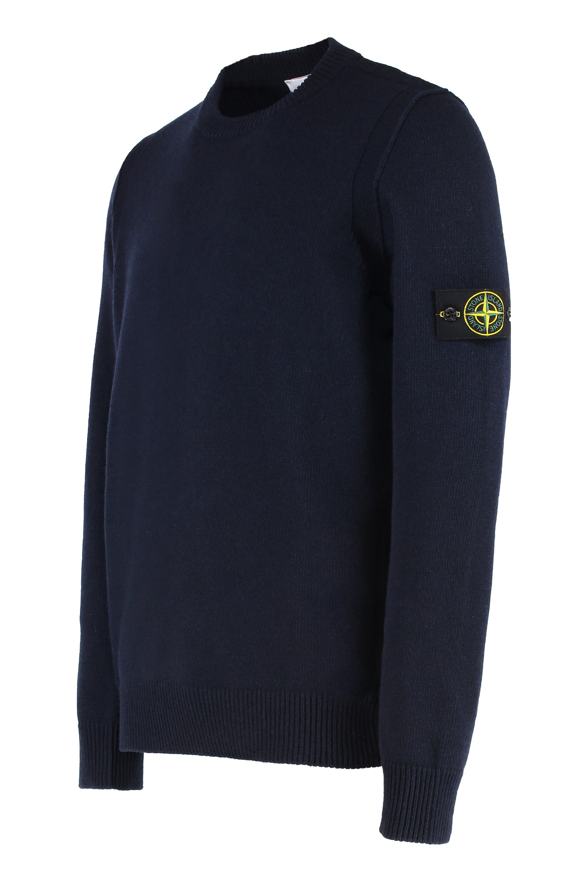 Wool-blend crew-neck sweater