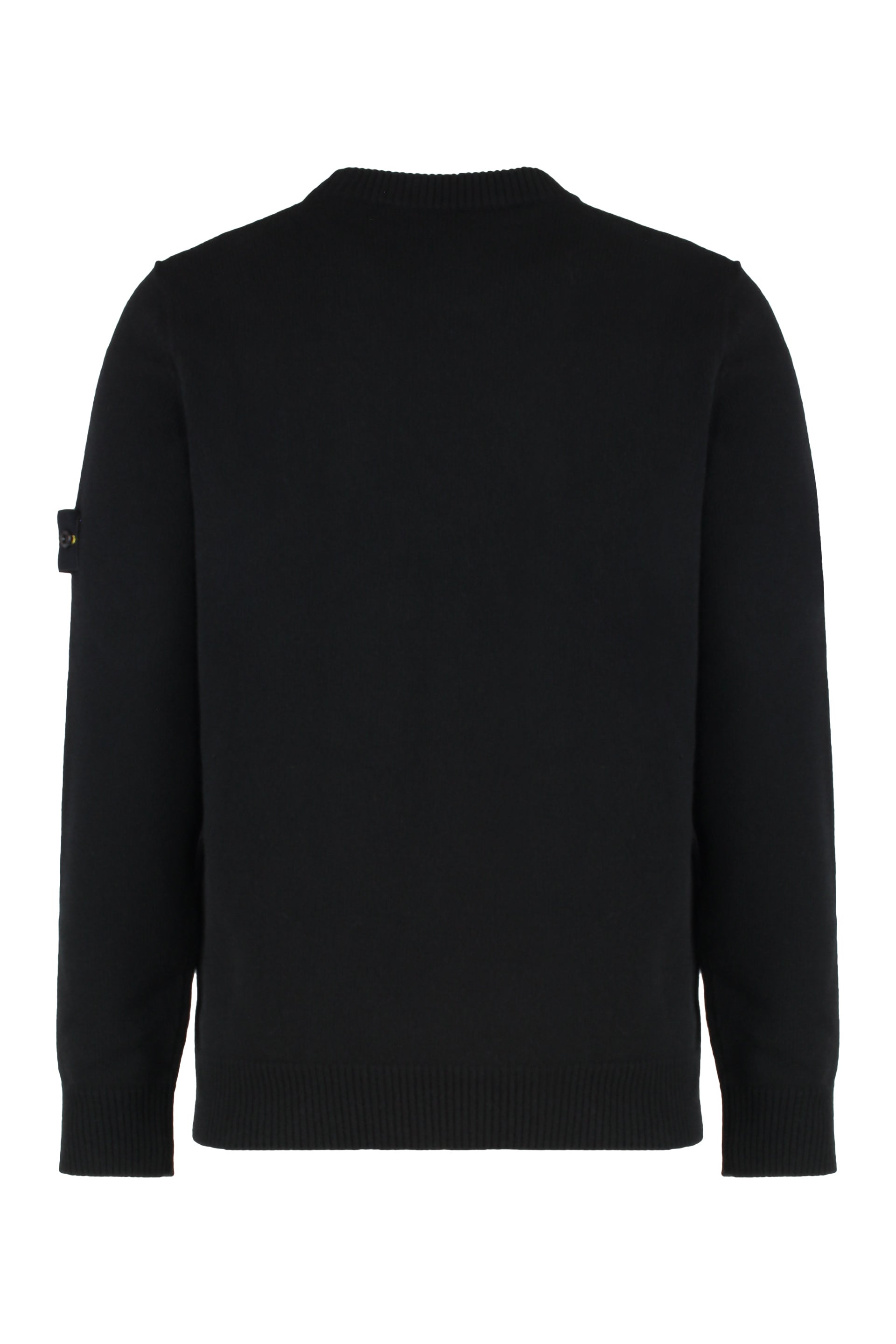 Sweater with a round neck in mixed wool