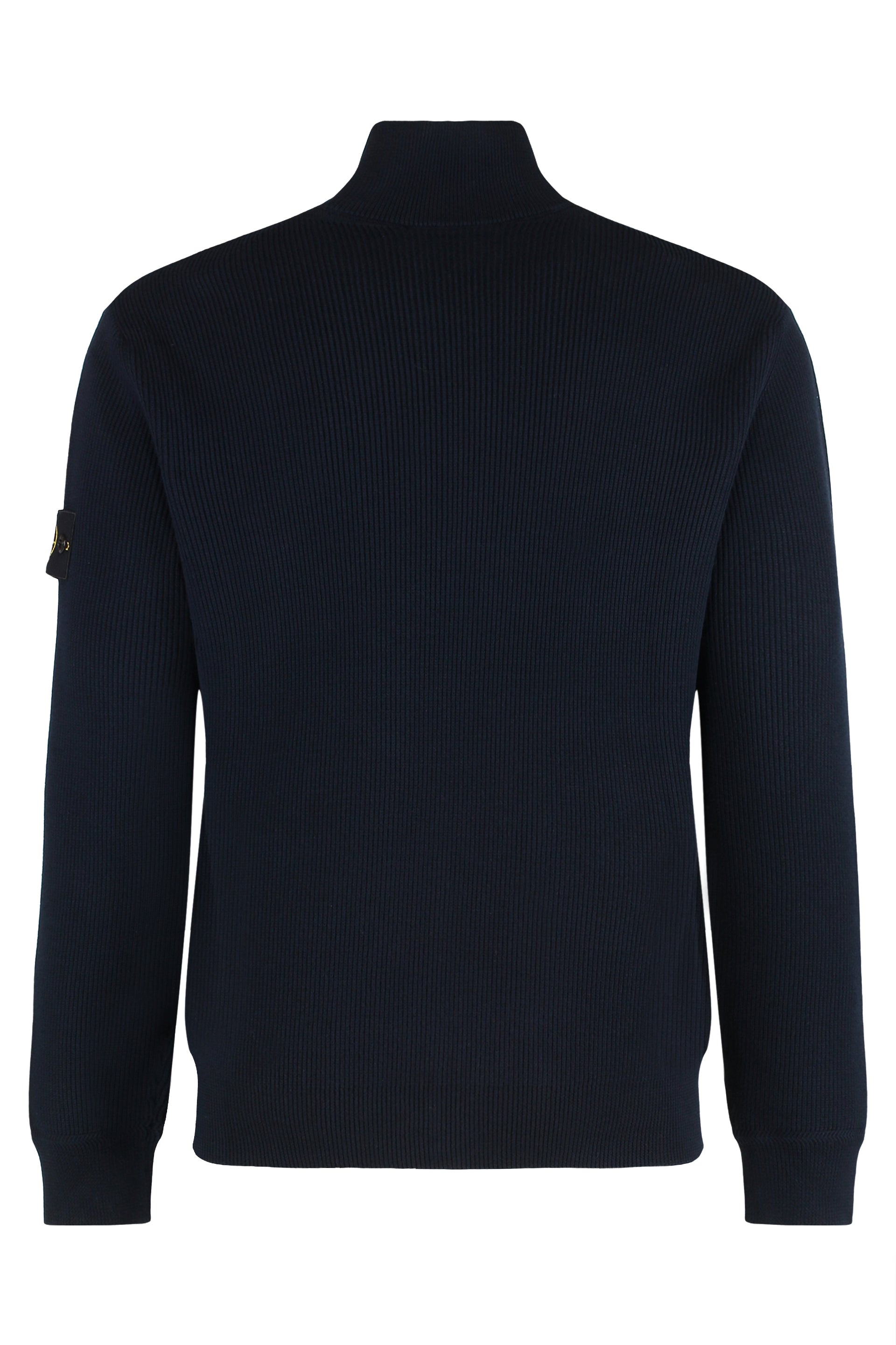 Sweater with zip in organic cotton