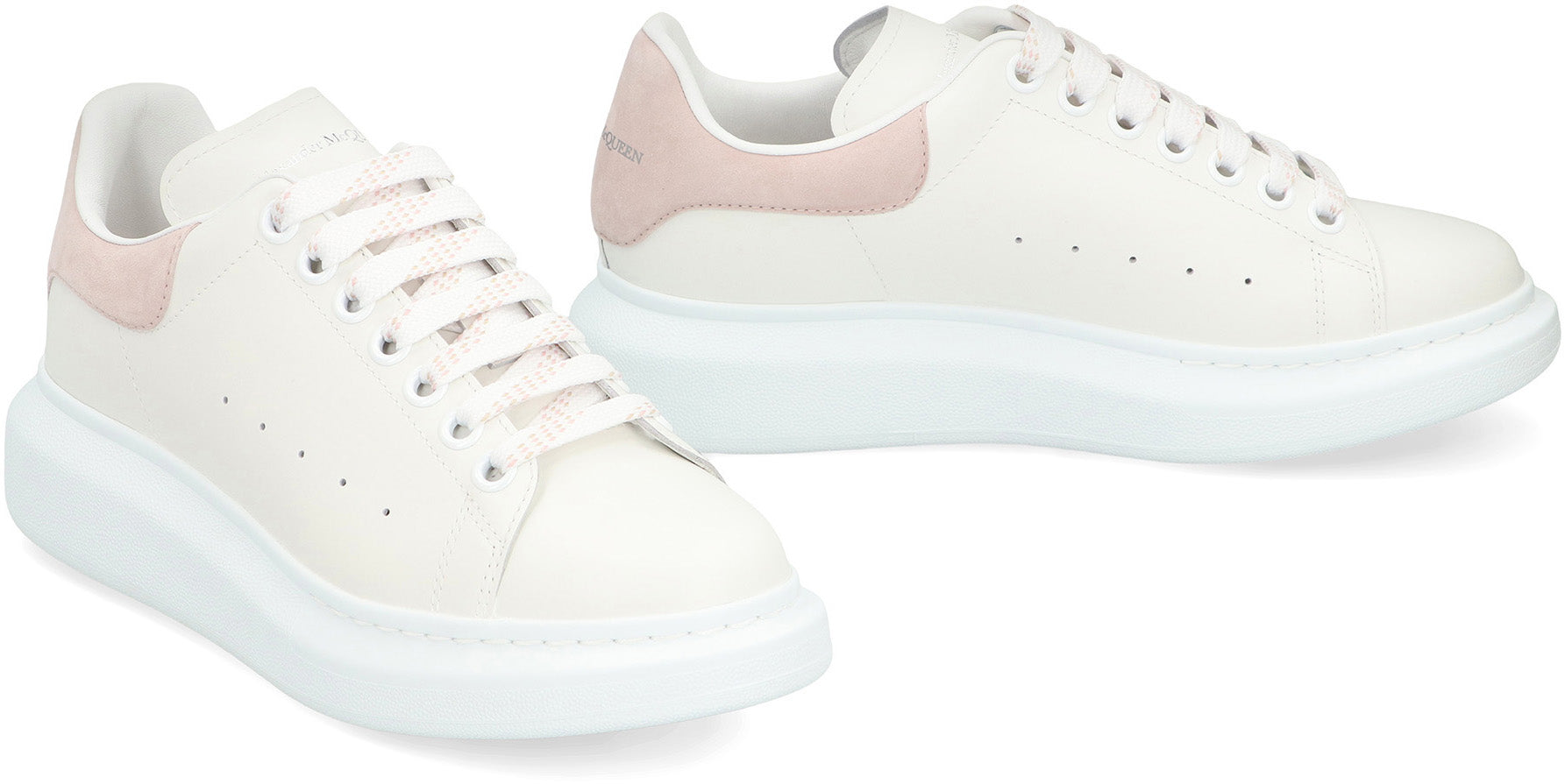 Oversized sneakers in leather