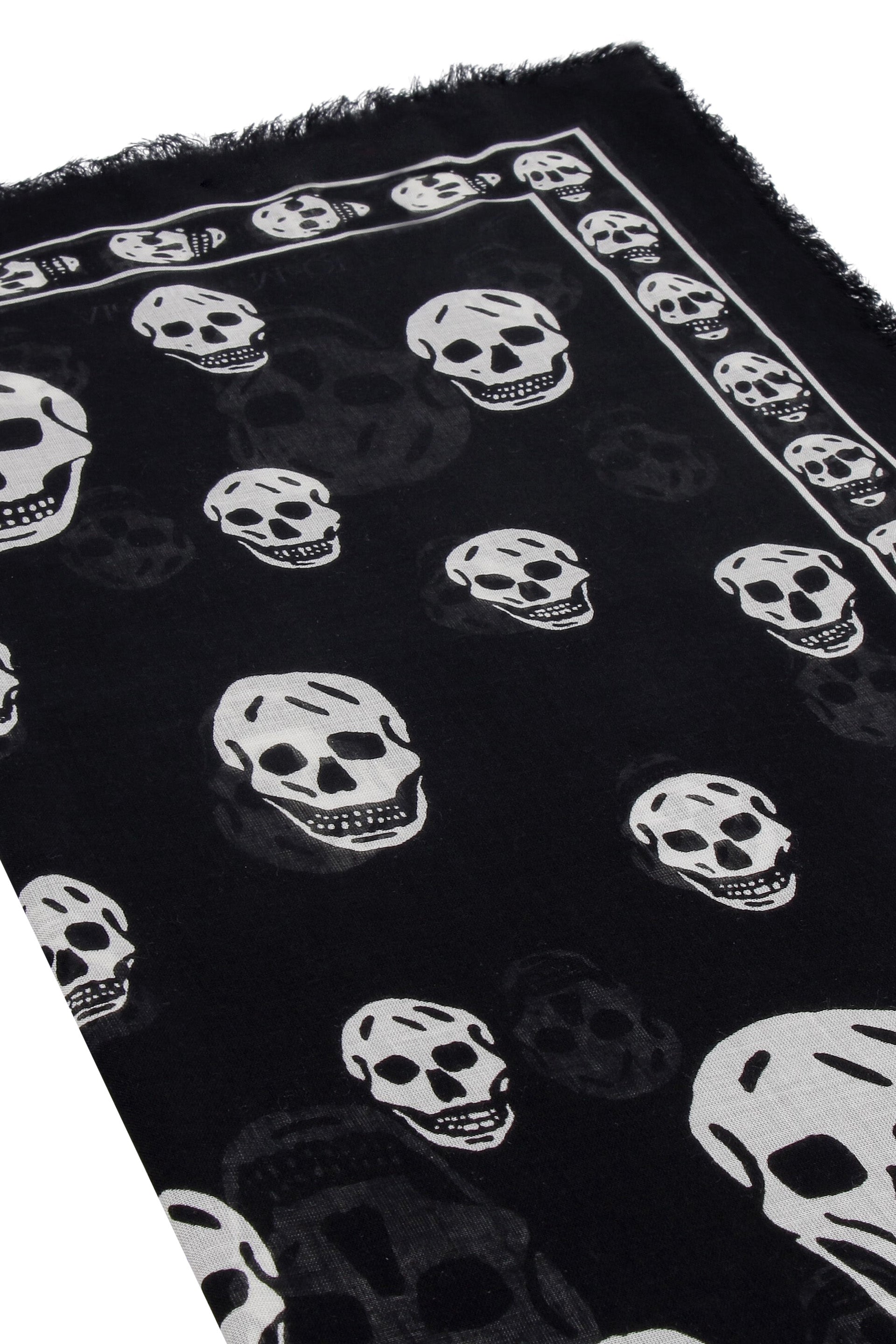 Skull print scarf