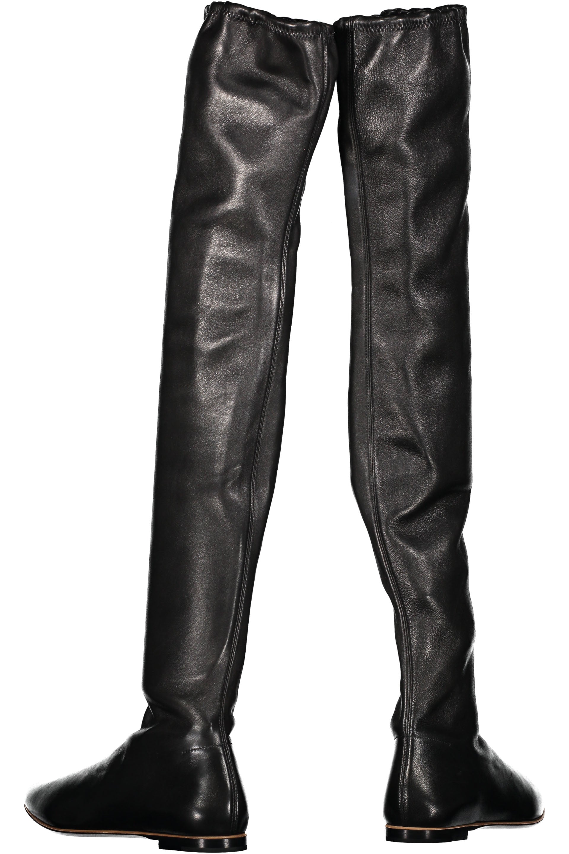 Leather over-the-knee boots