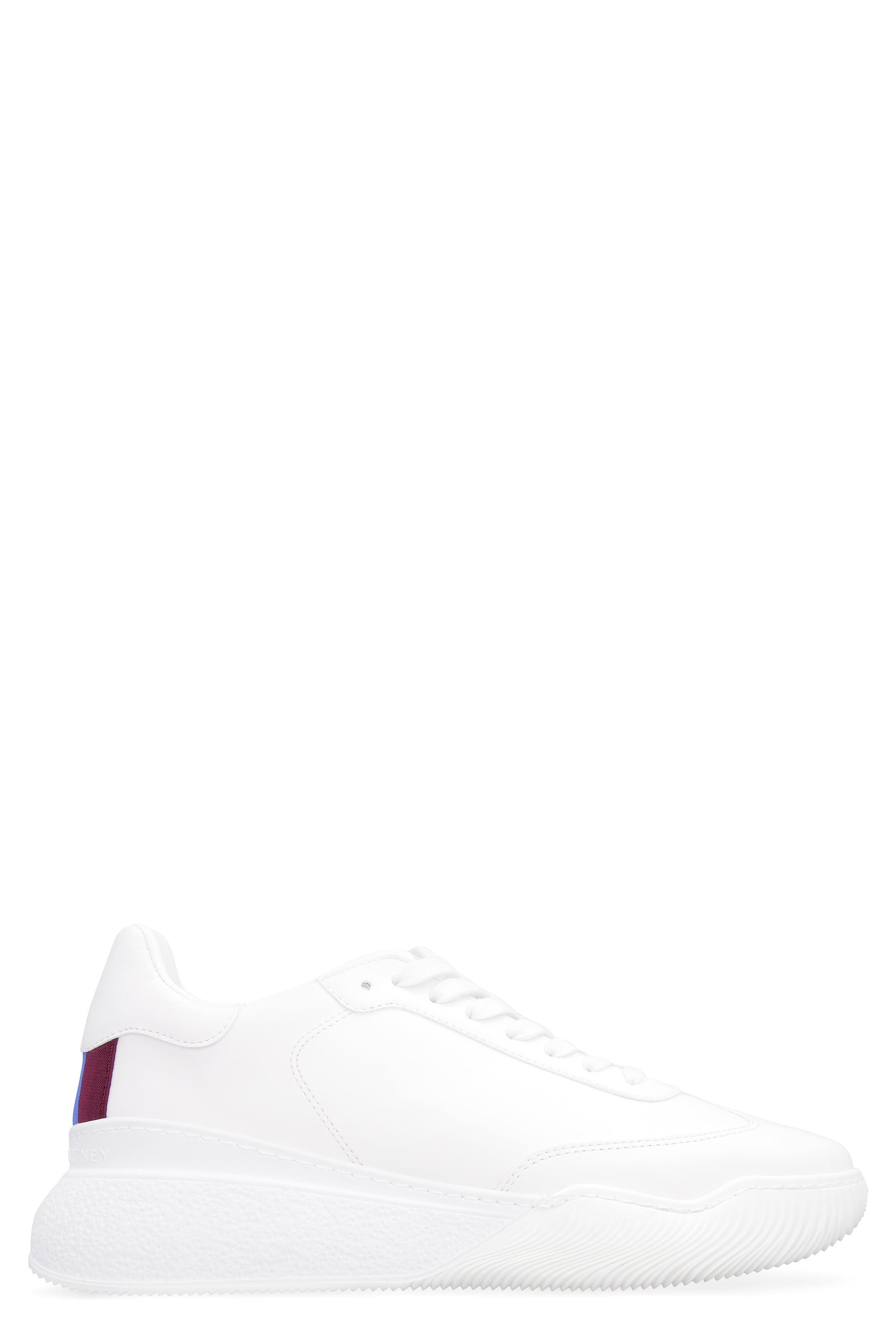 Faux leather sneakers