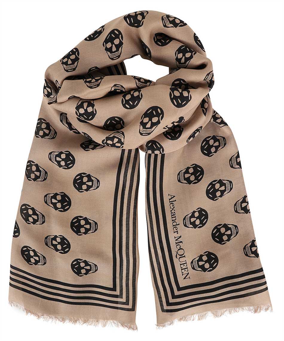 Skull print scarf