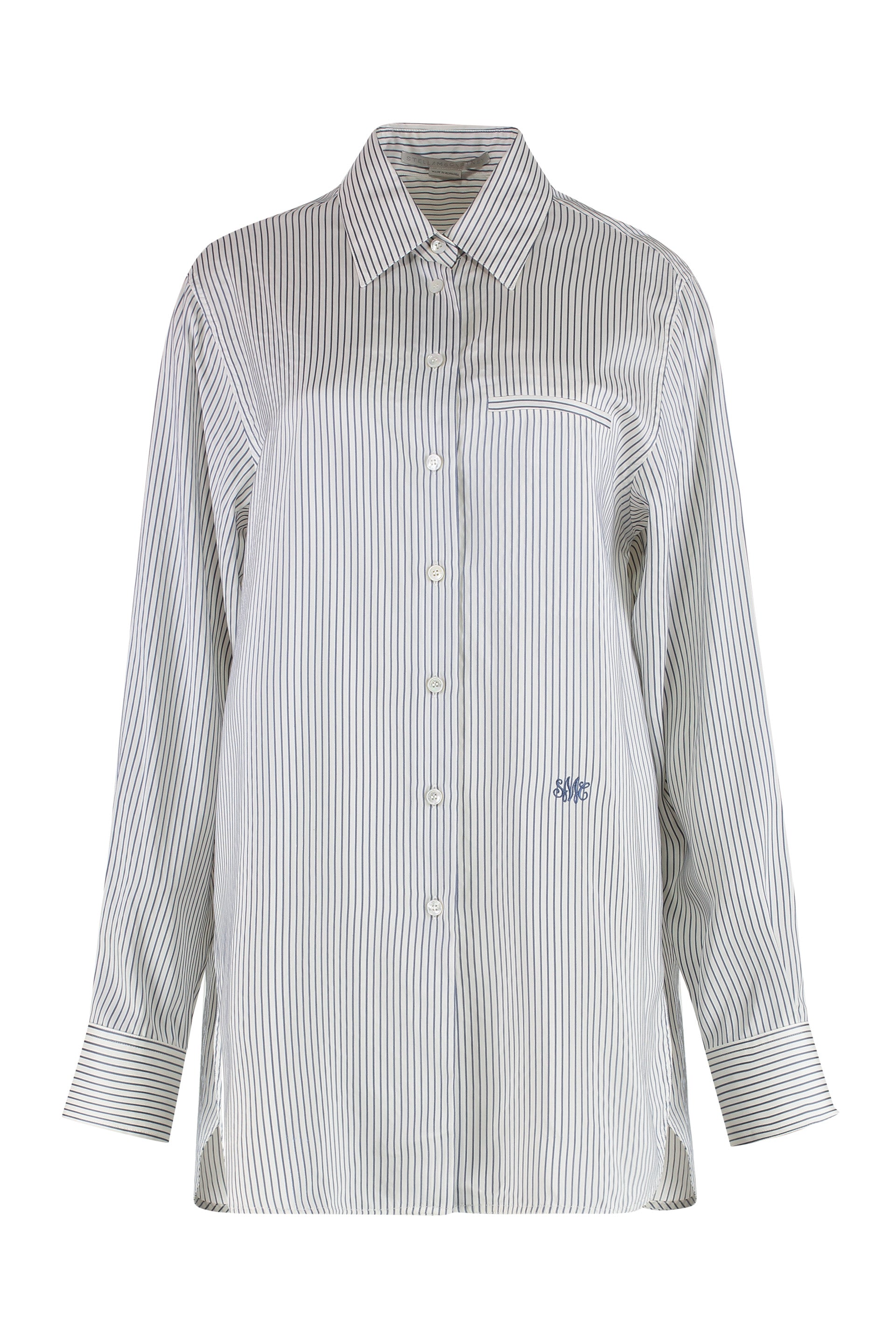 Striped silk shirt